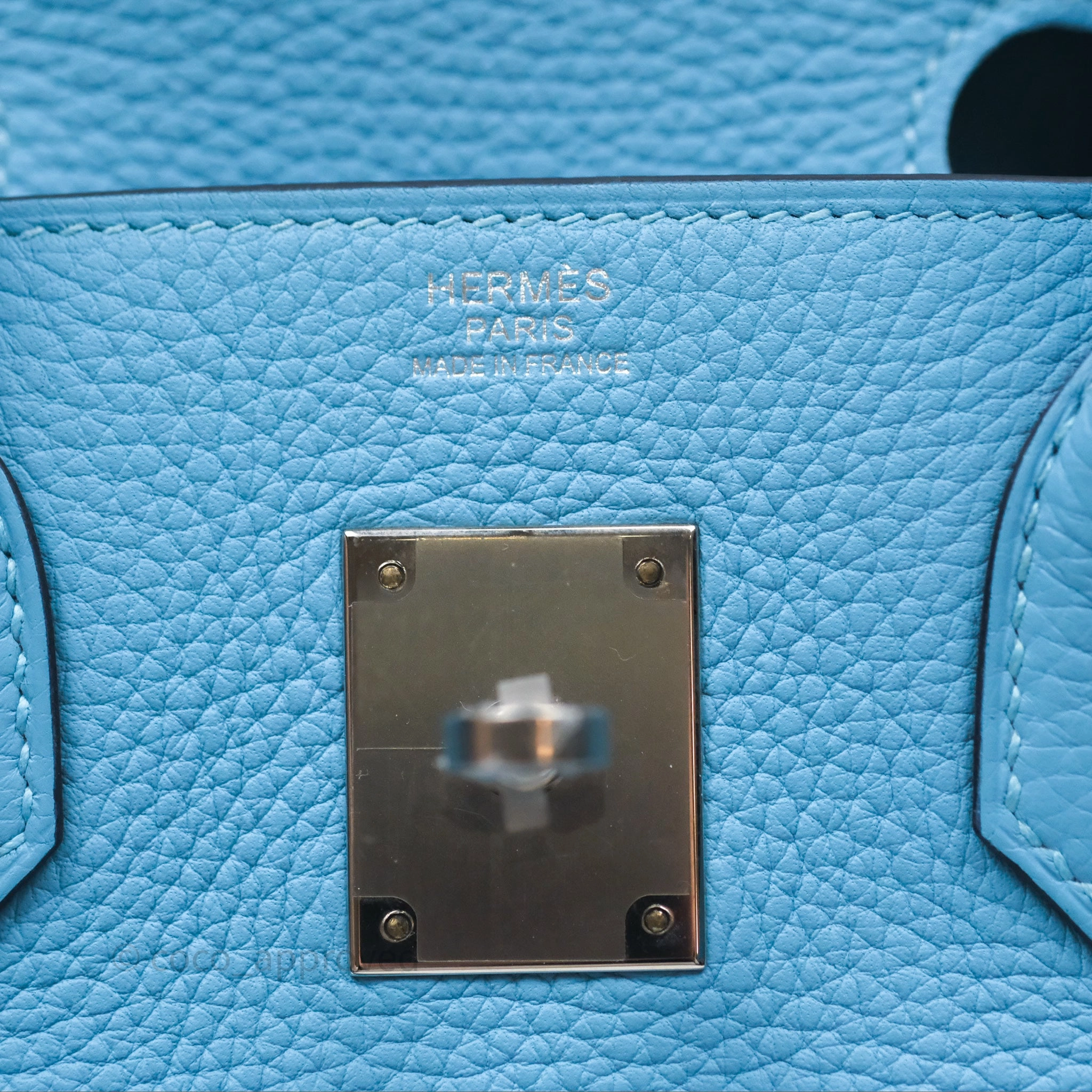 Herms Birkin 30 Bleu De Nord Togo Palladium Hardware