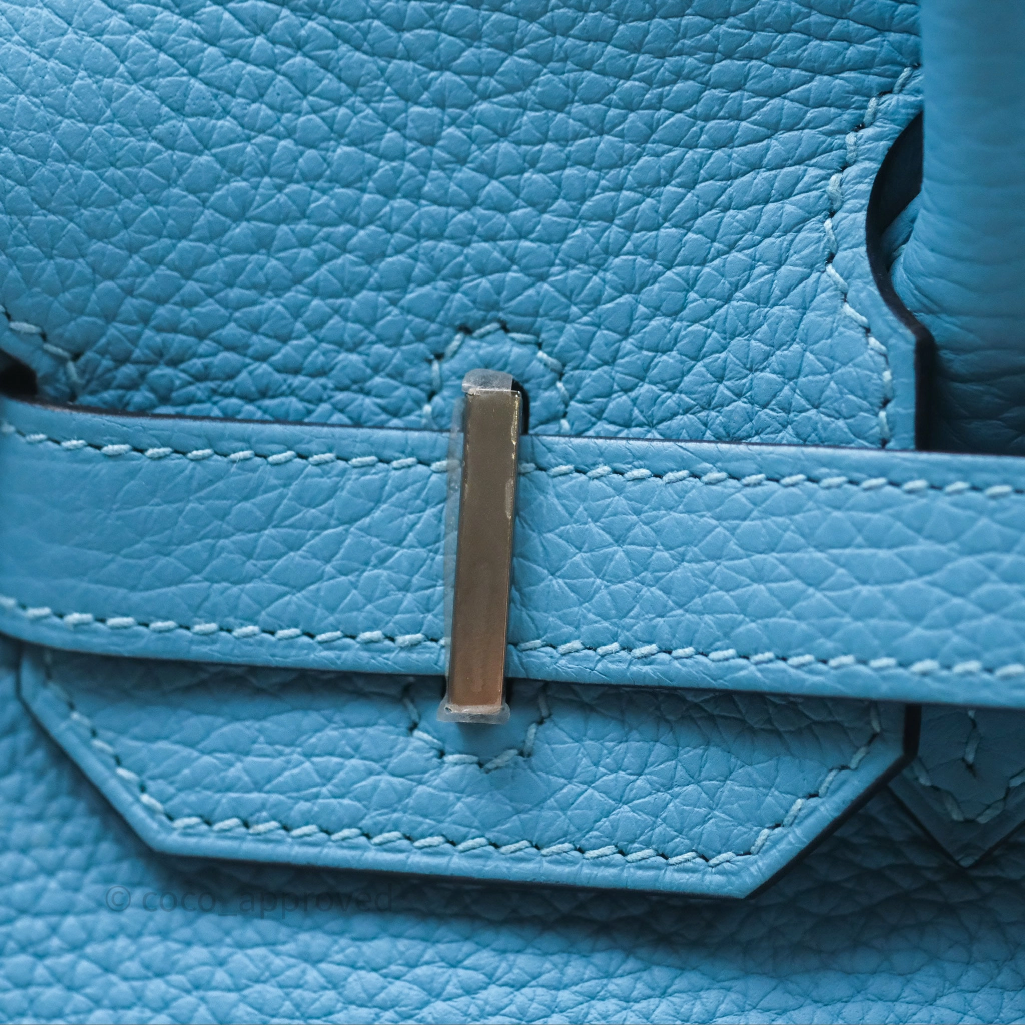 Herms Birkin 30 Bleu De Nord Togo Palladium Hardware