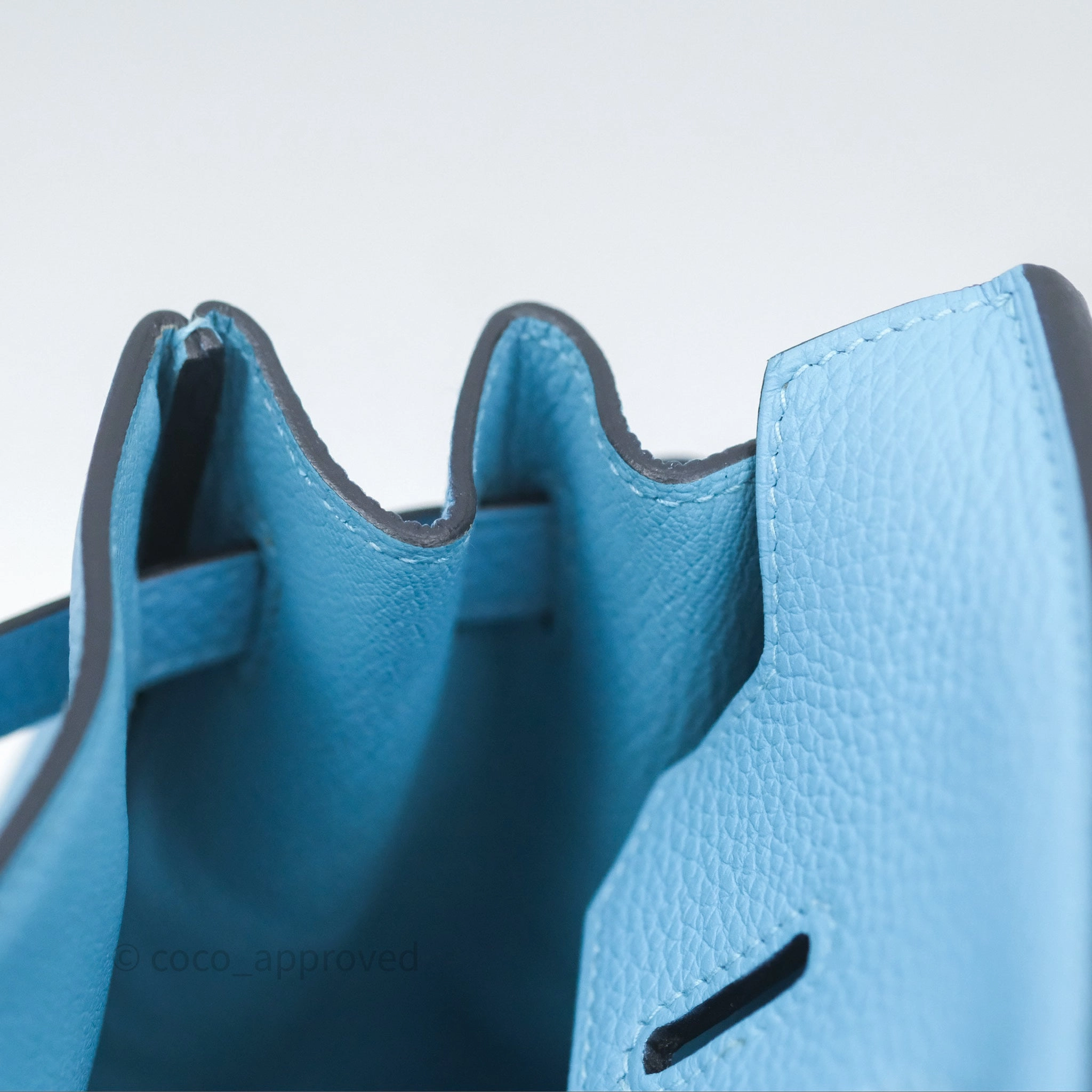 Herms Birkin 30 Bleu De Nord Togo Palladium Hardware