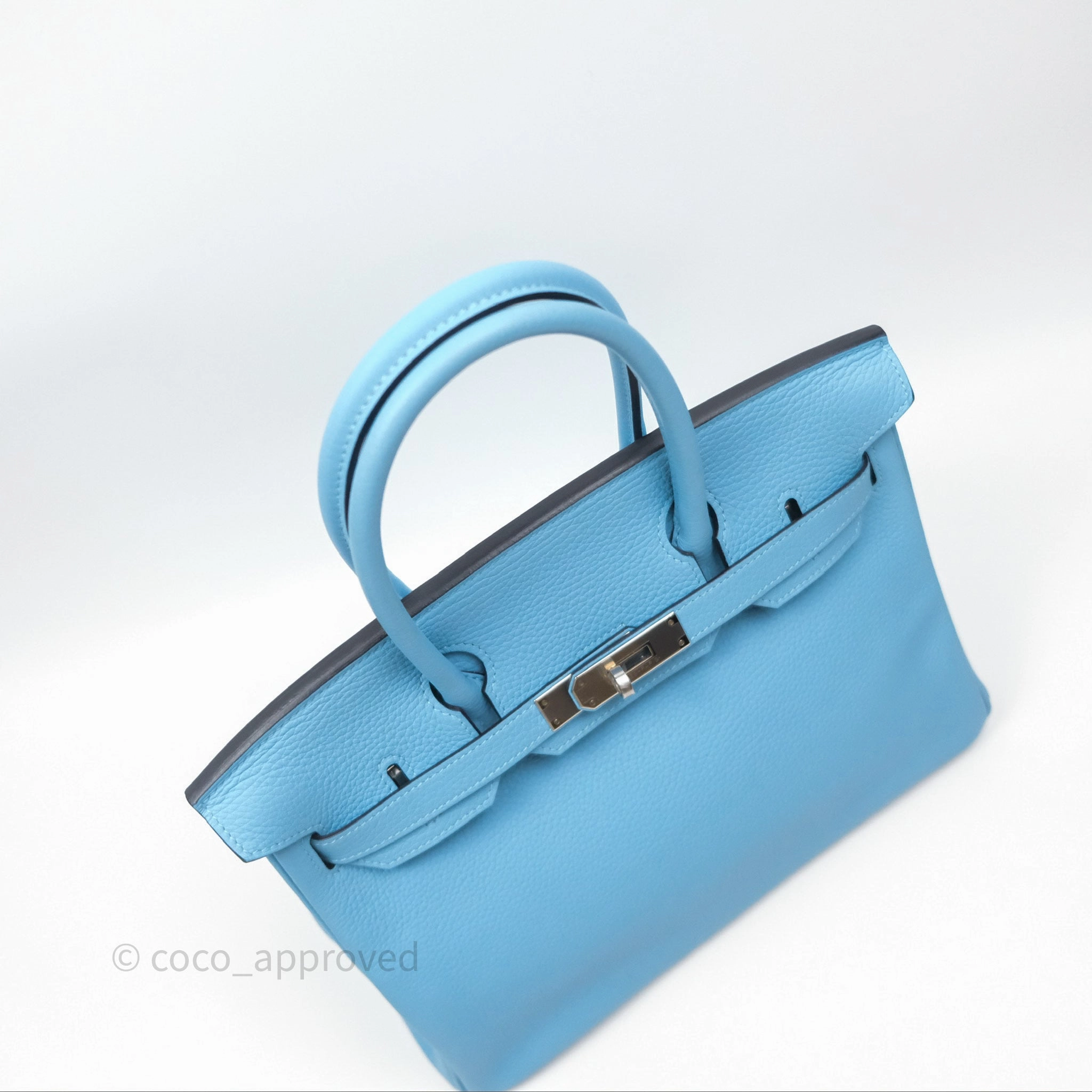 Herms Birkin 30 Bleu De Nord Togo Palladium Hardware