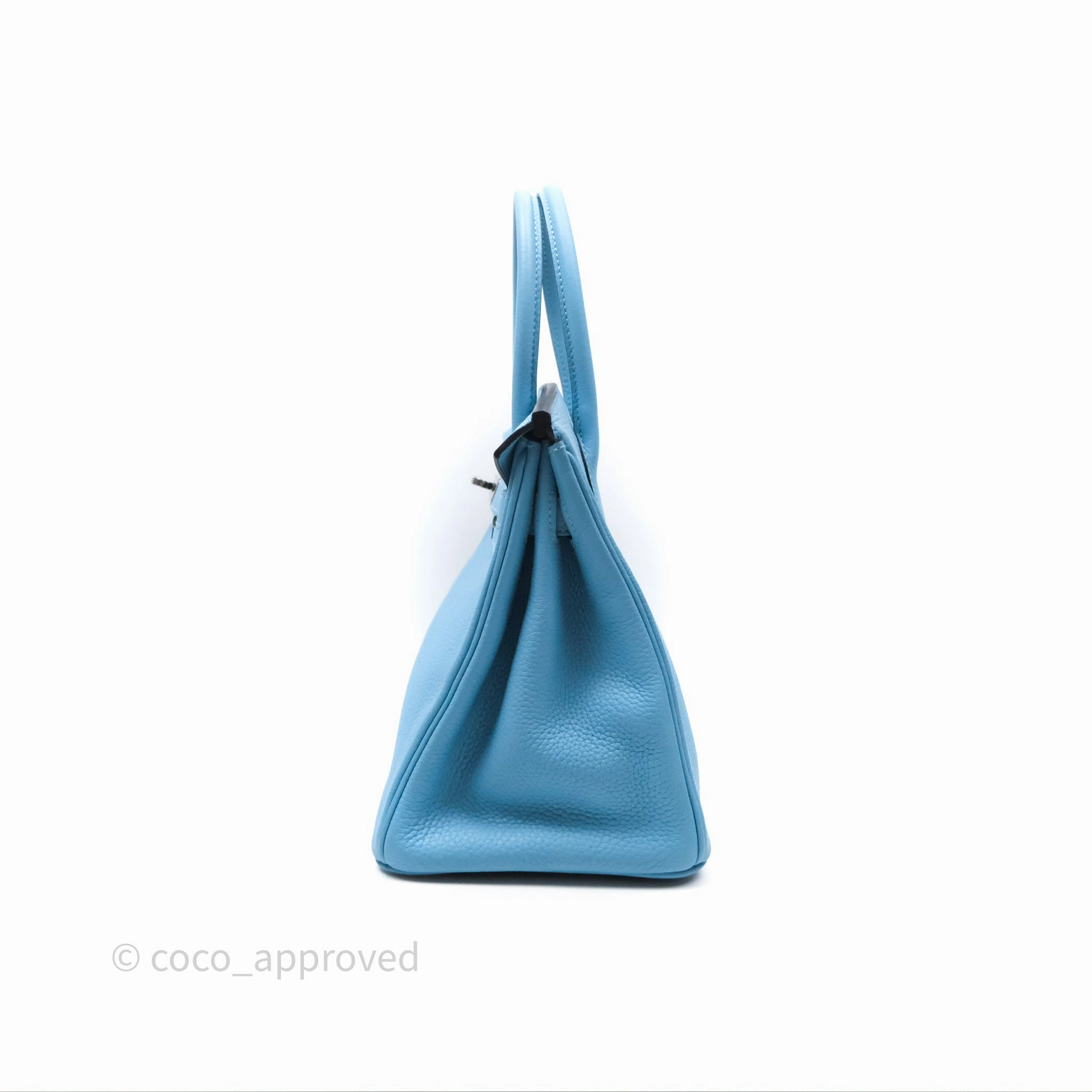 Herms Birkin 30 Bleu De Nord Togo Palladium Hardware