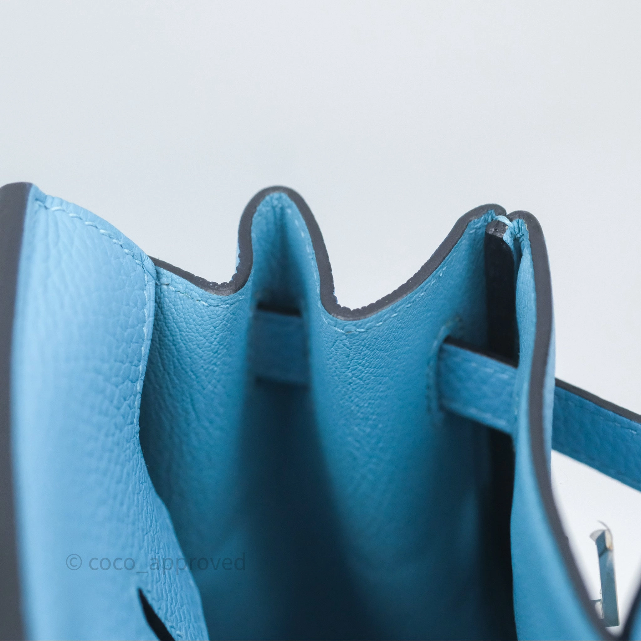Herms Birkin 30 Bleu De Nord Togo Palladium Hardware
