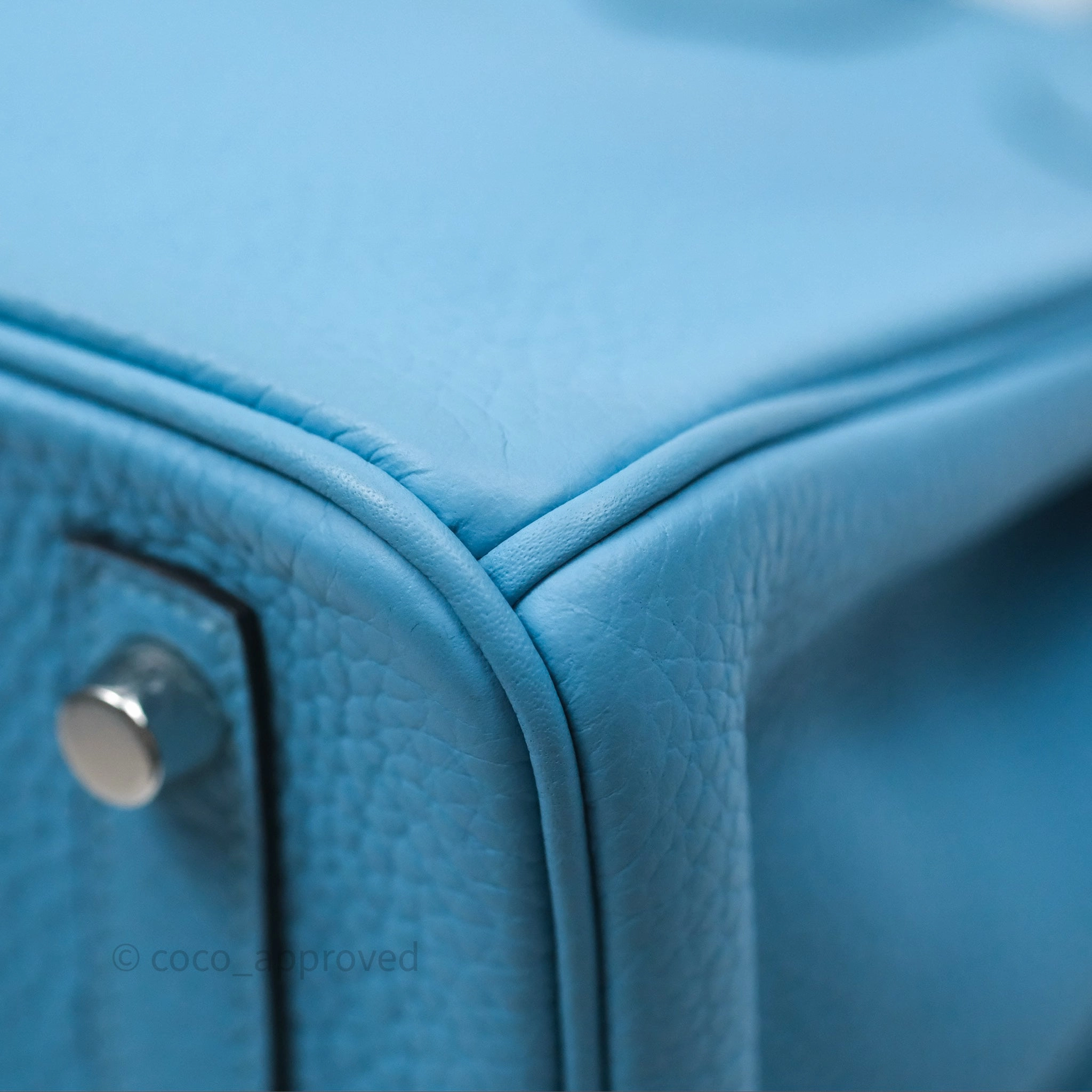 Herms Birkin 30 Bleu De Nord Togo Palladium Hardware