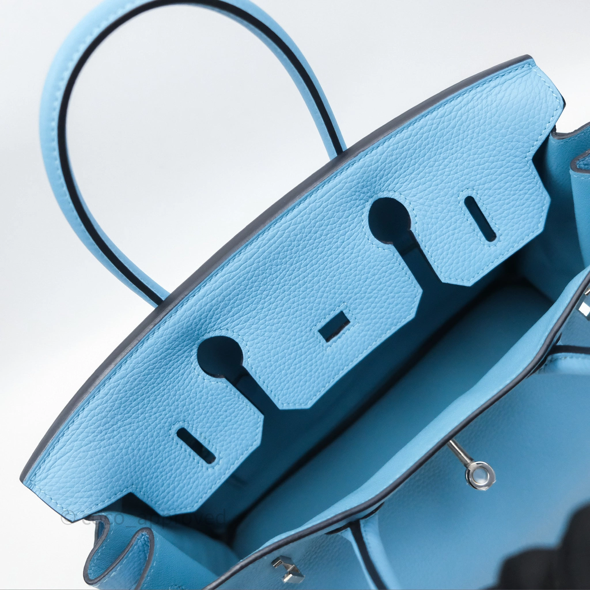 Herms Birkin 30 Bleu De Nord Togo Palladium Hardware