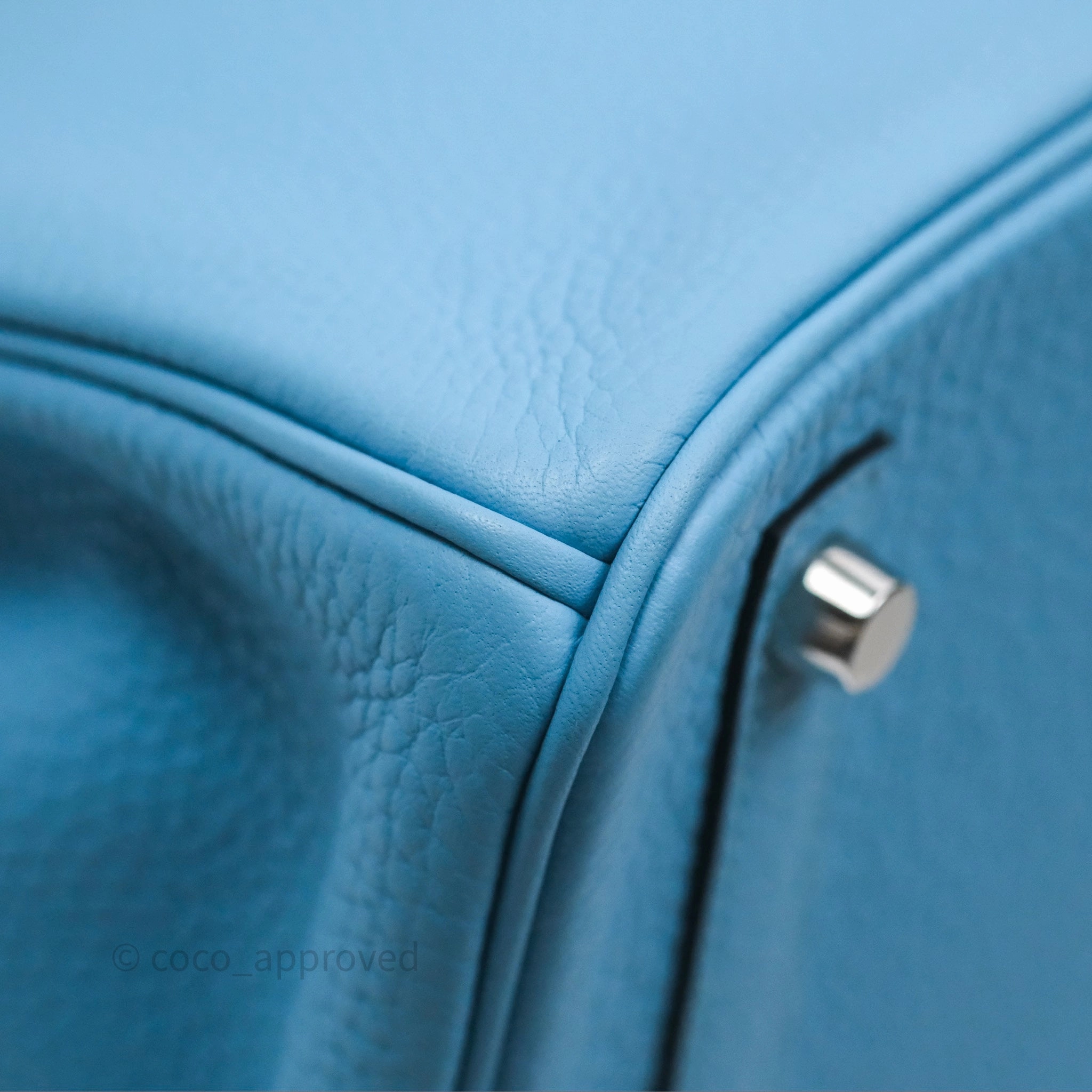 Herms Birkin 30 Bleu De Nord Togo Palladium Hardware
