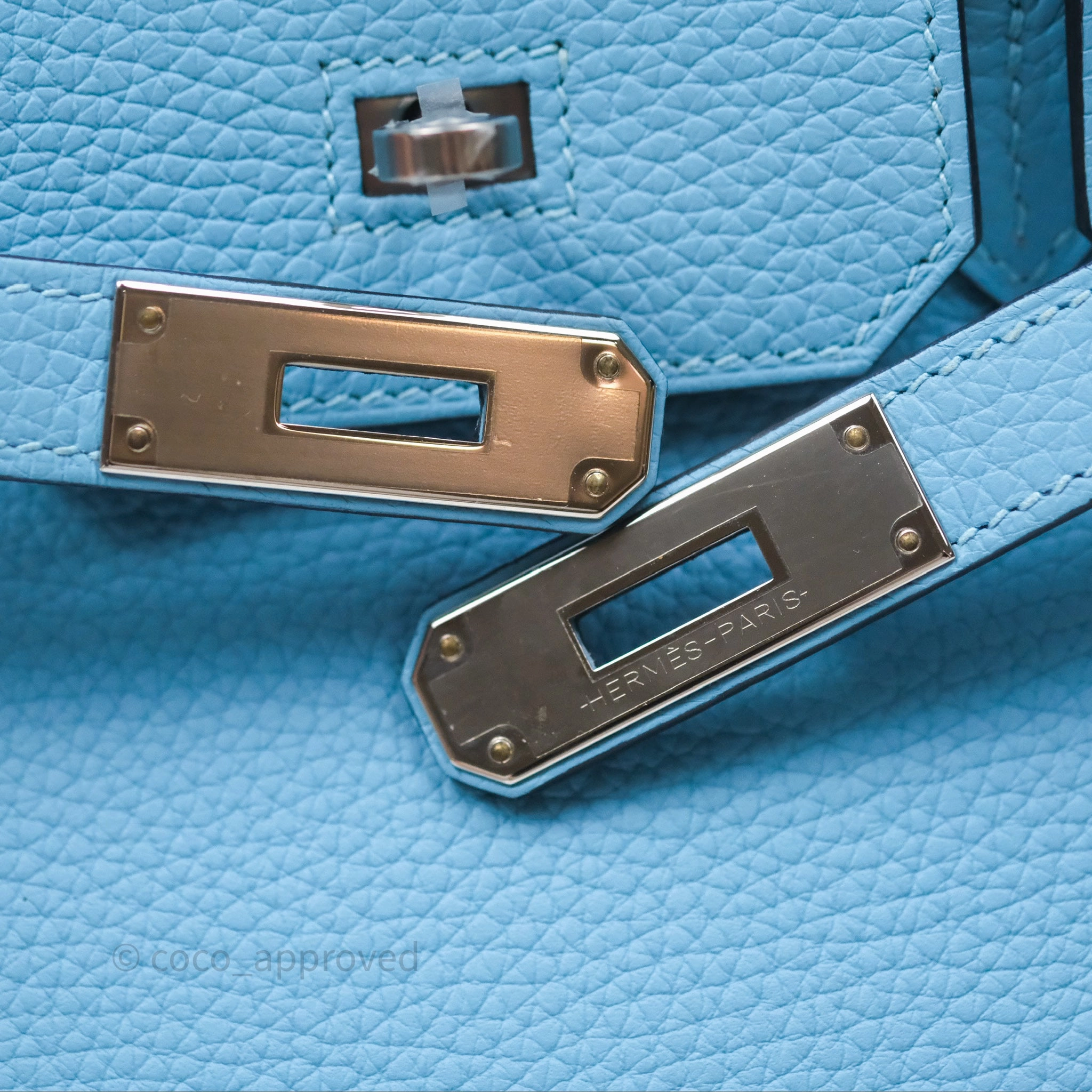 Herms Birkin 30 Bleu De Nord Togo Palladium Hardware