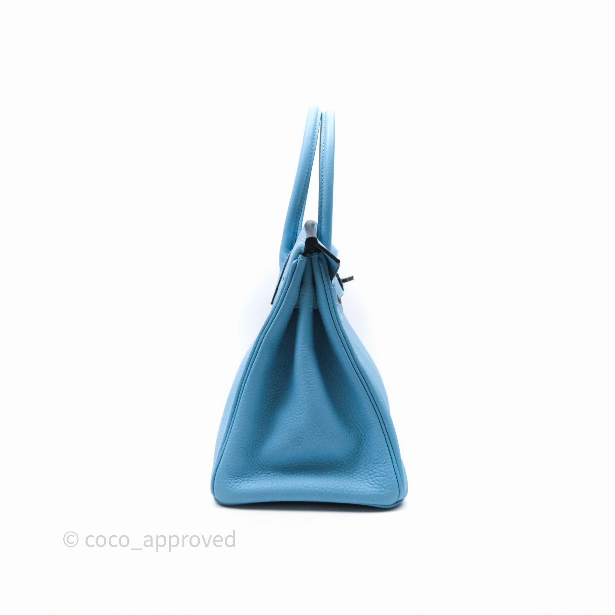 Herms Birkin 30 Bleu De Nord Togo Palladium Hardware
