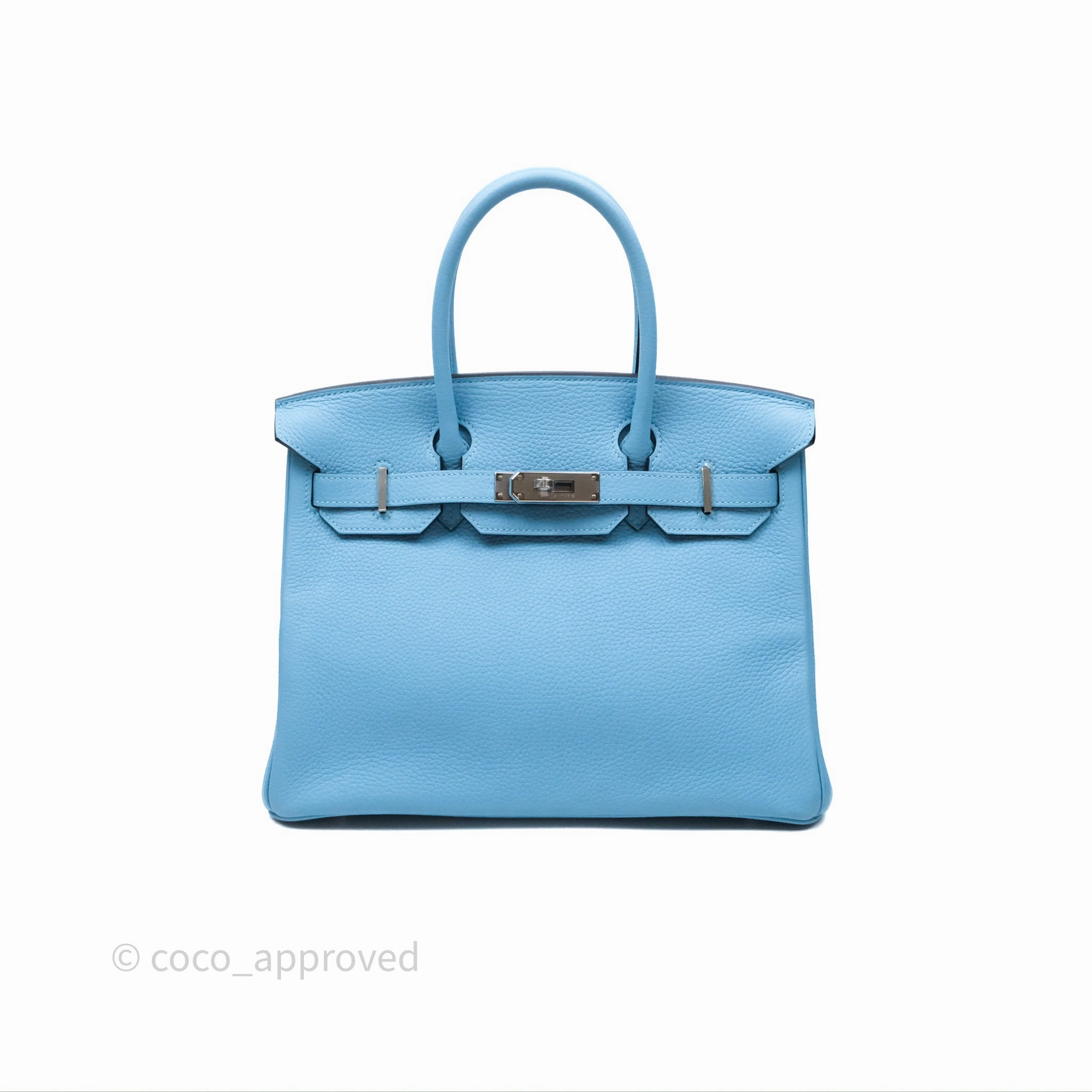 Herms Birkin 30 Bleu De Nord Togo Palladium Hardware