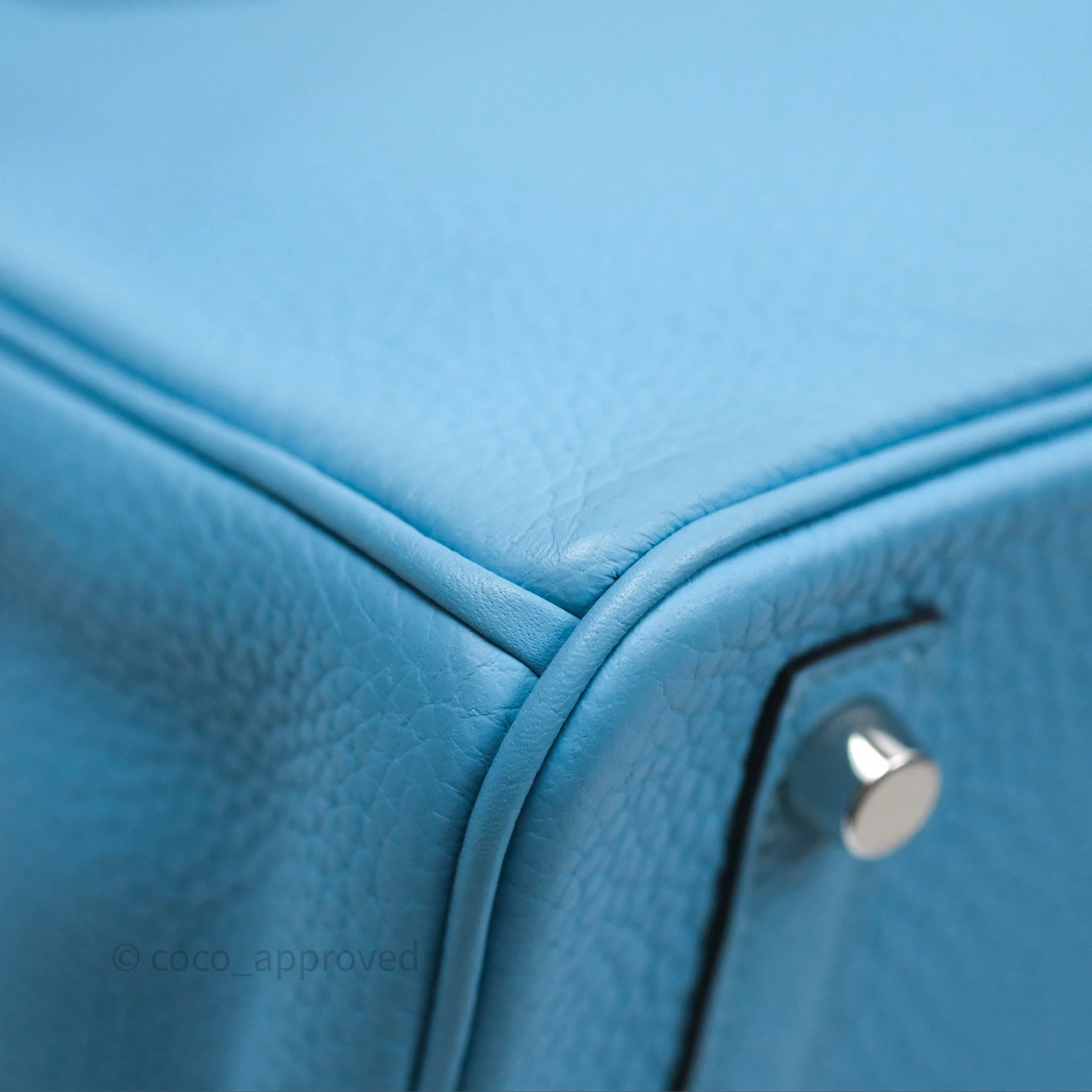Herms Birkin 30 Bleu De Nord Togo Palladium Hardware