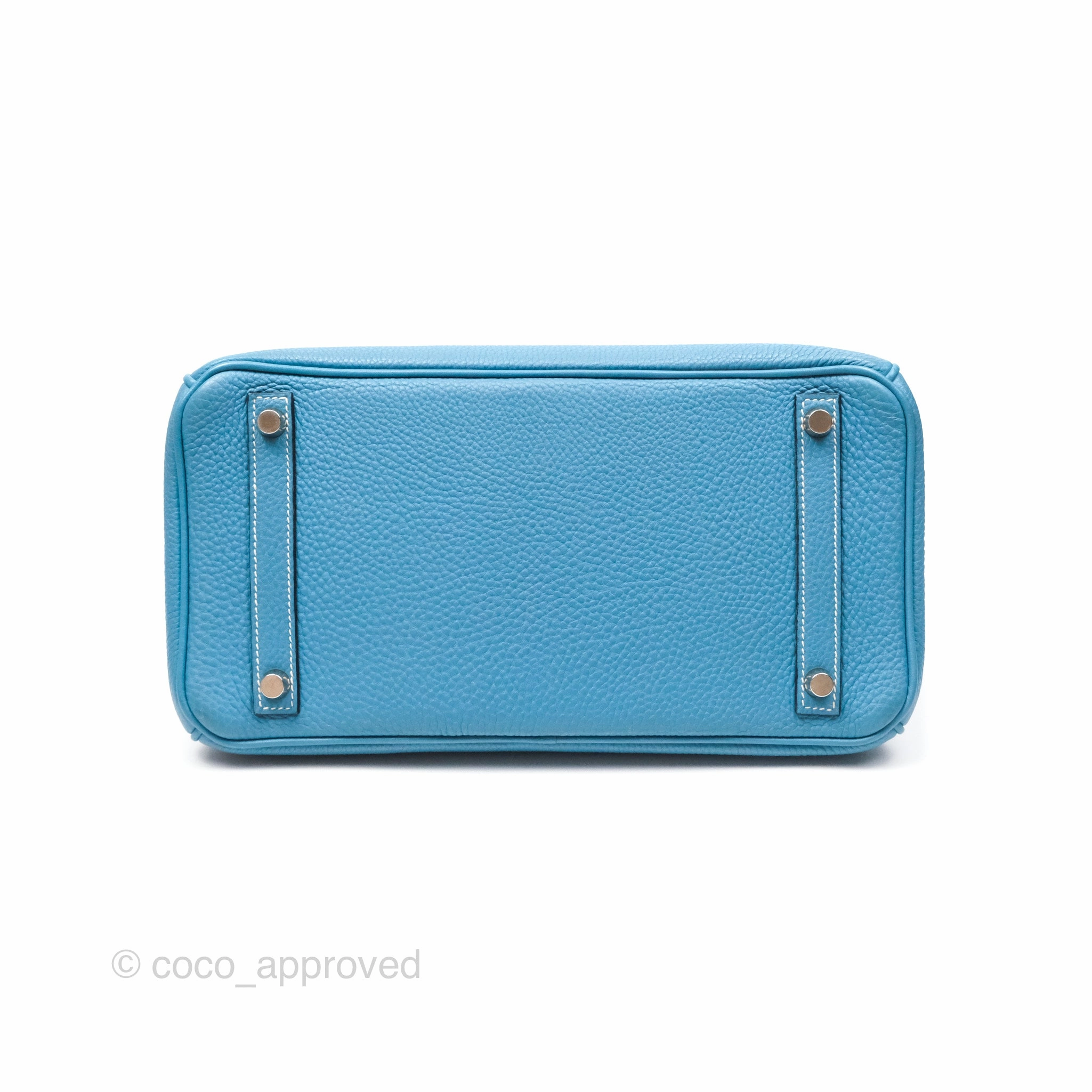 Herms Birkin 30 Blue Jean Togo Palladium Hardware