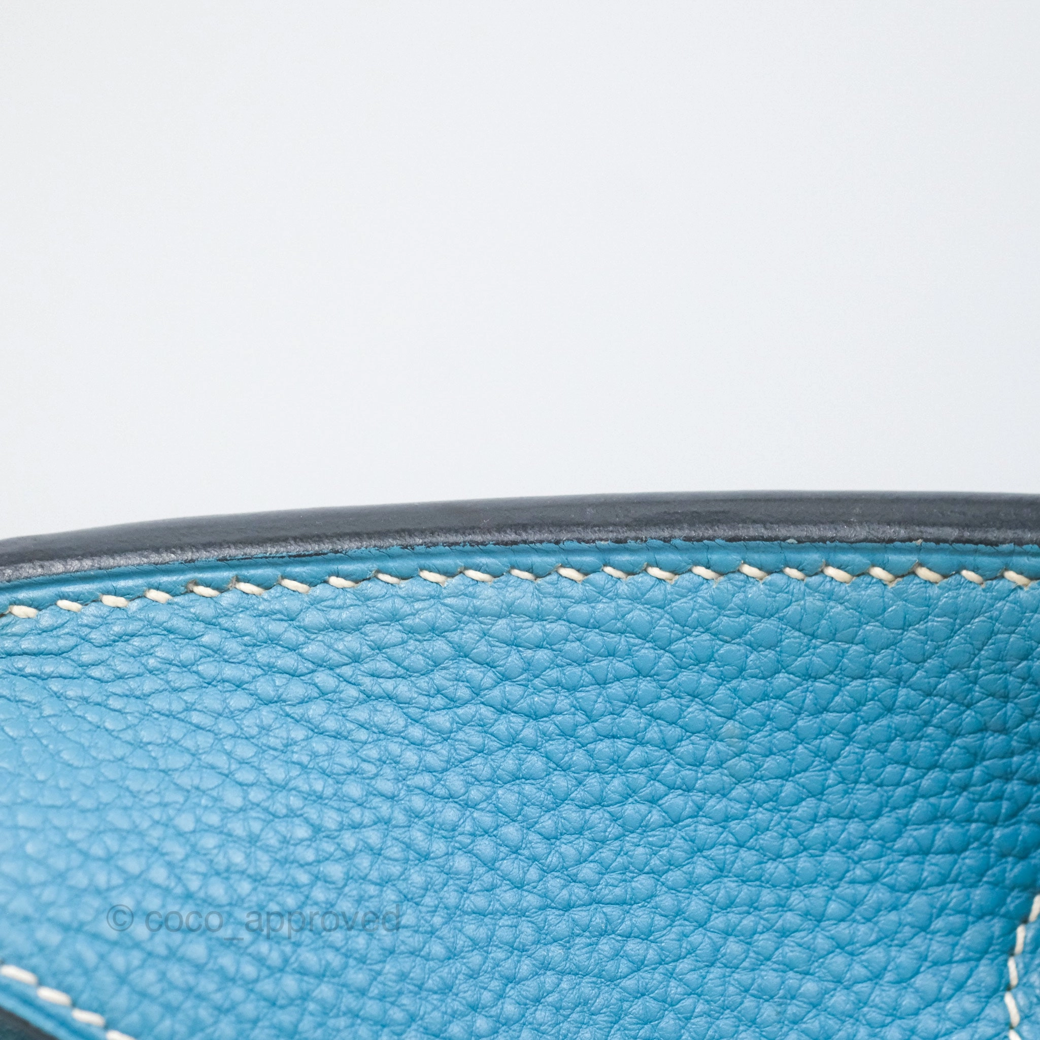 Herms Birkin 30 Blue Jean Togo Palladium Hardware