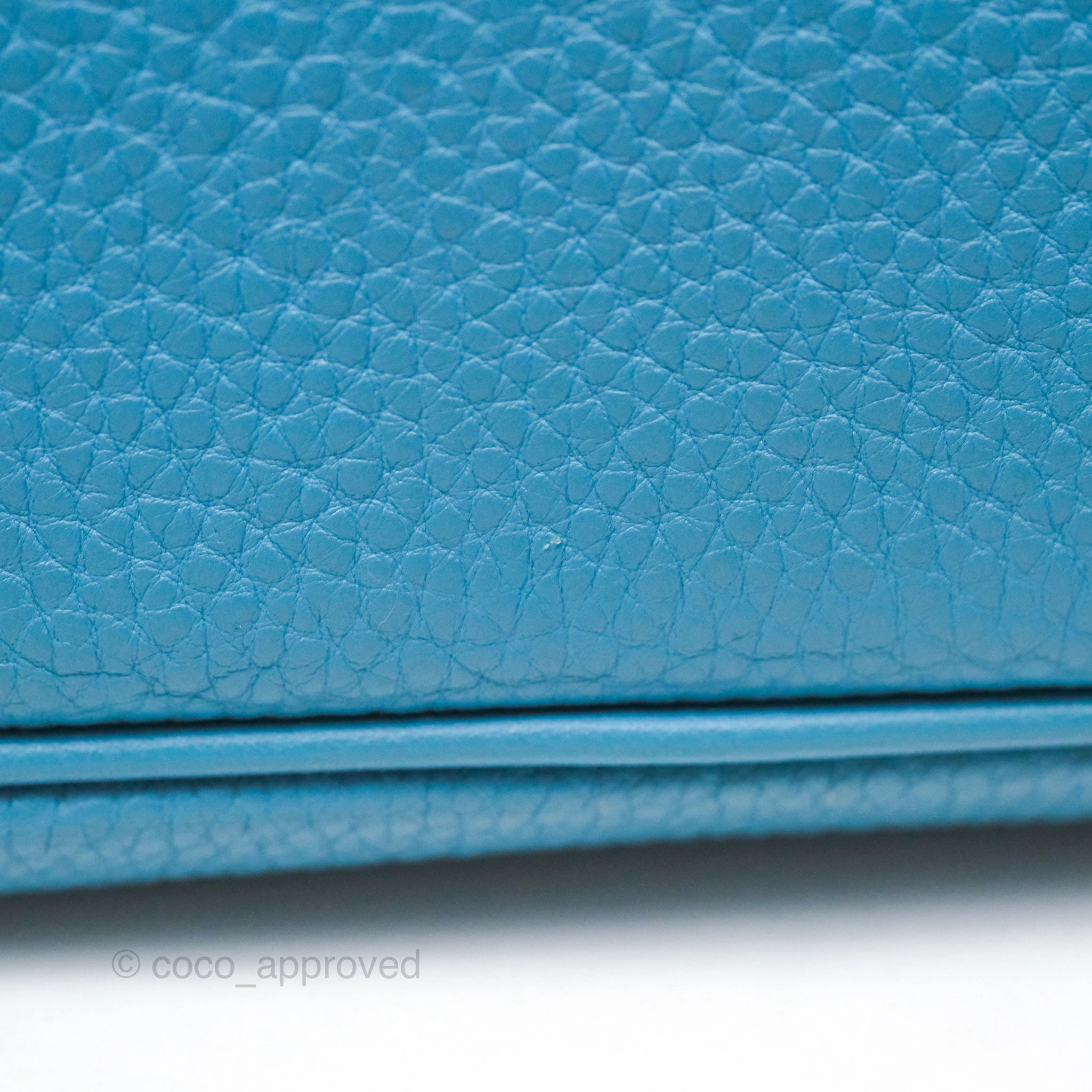 Herms Birkin 30 Blue Jean Togo Palladium Hardware
