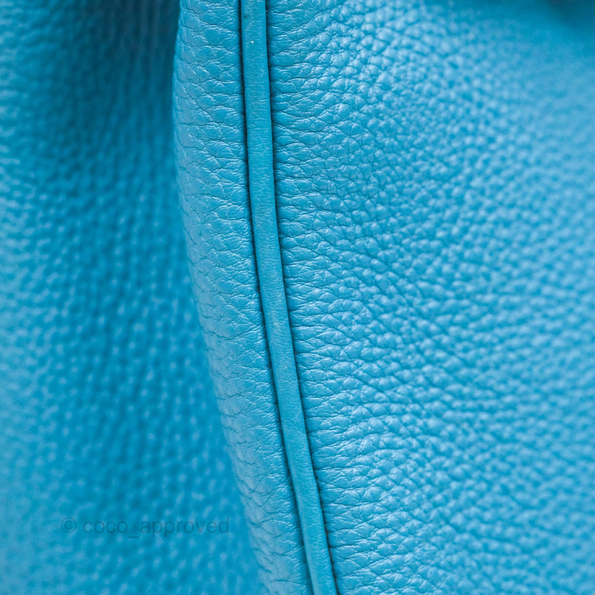 Herms Birkin 30 Blue Jean Togo Palladium Hardware