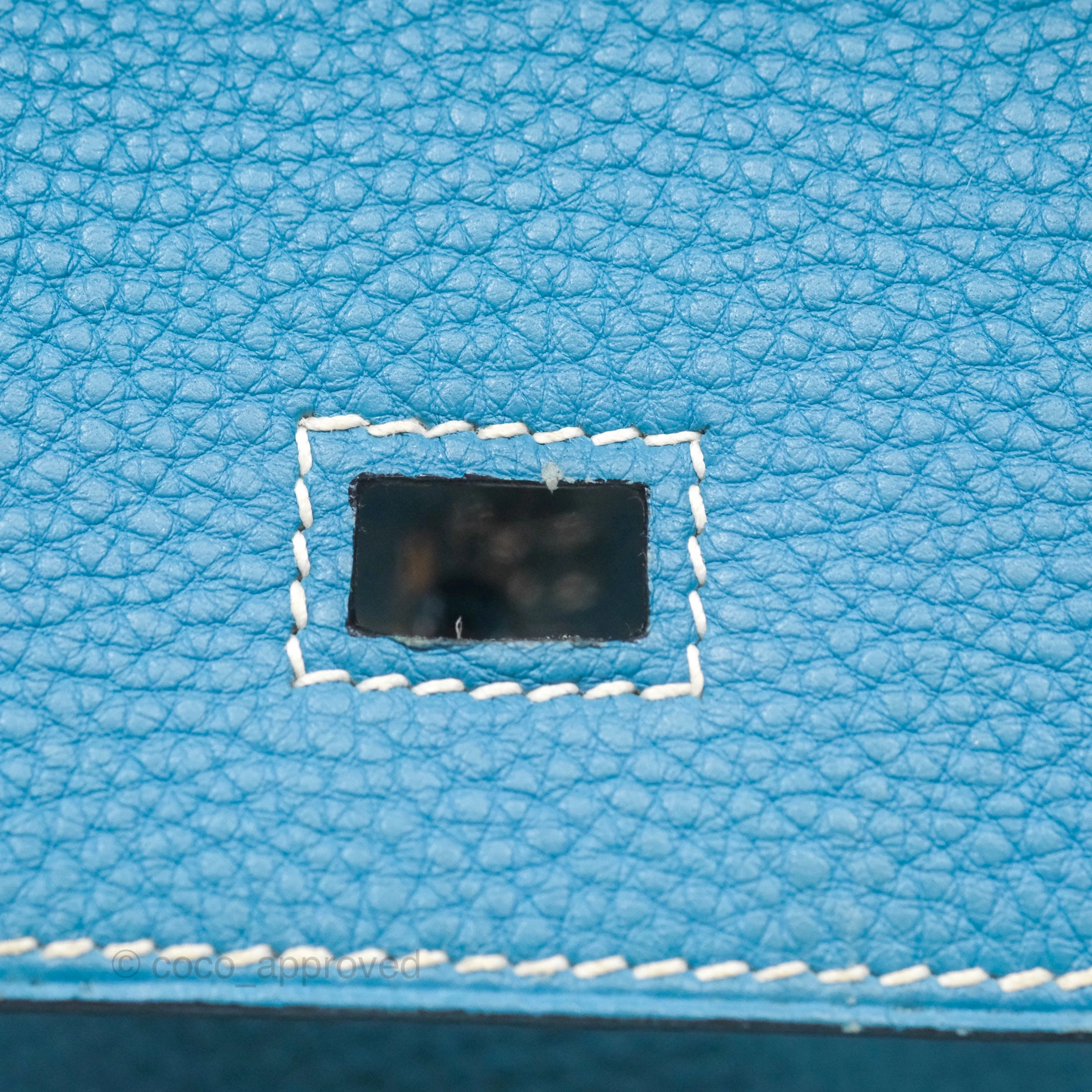 Herms Birkin 30 Blue Jean Togo Palladium Hardware