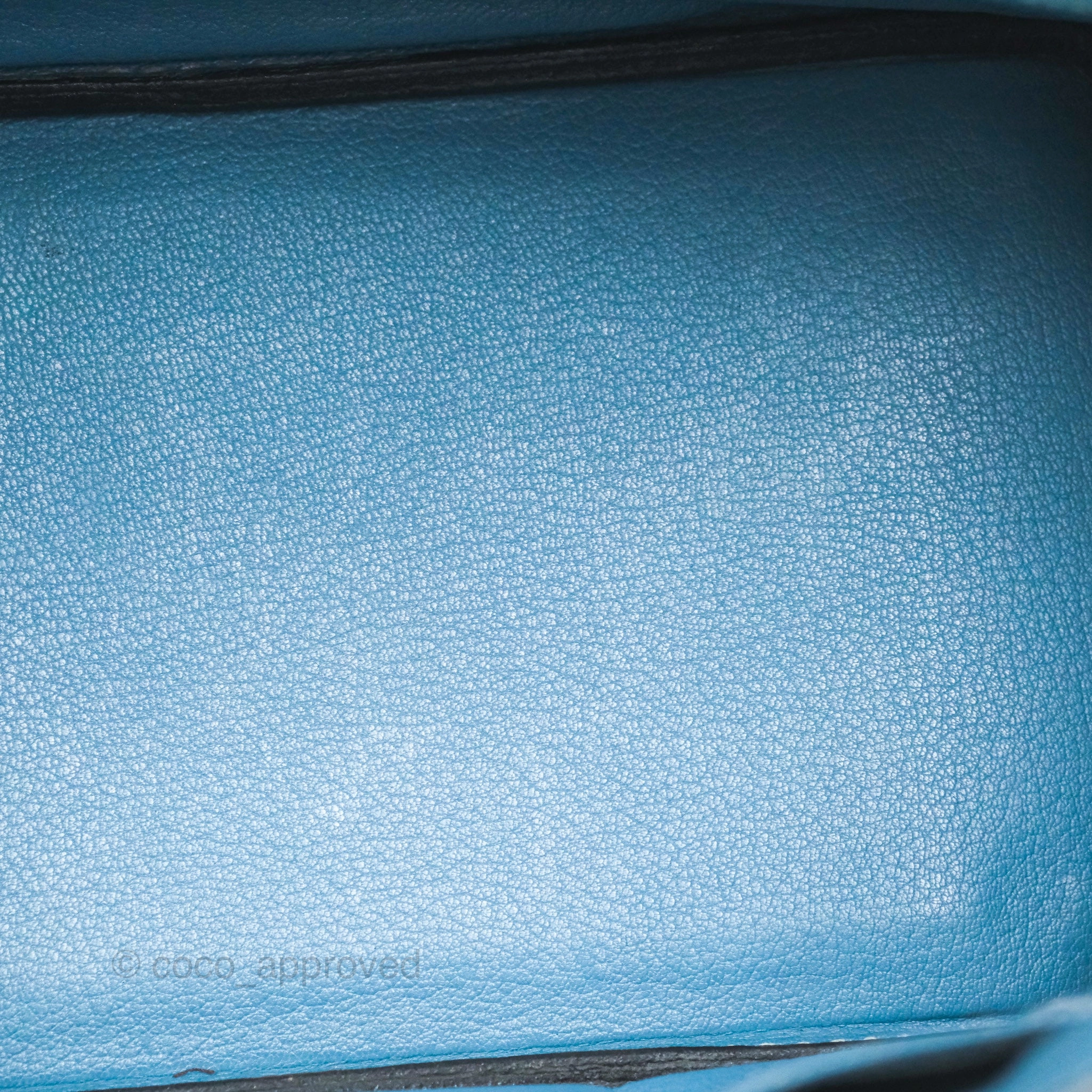Herms Birkin 30 Blue Jean Togo Palladium Hardware