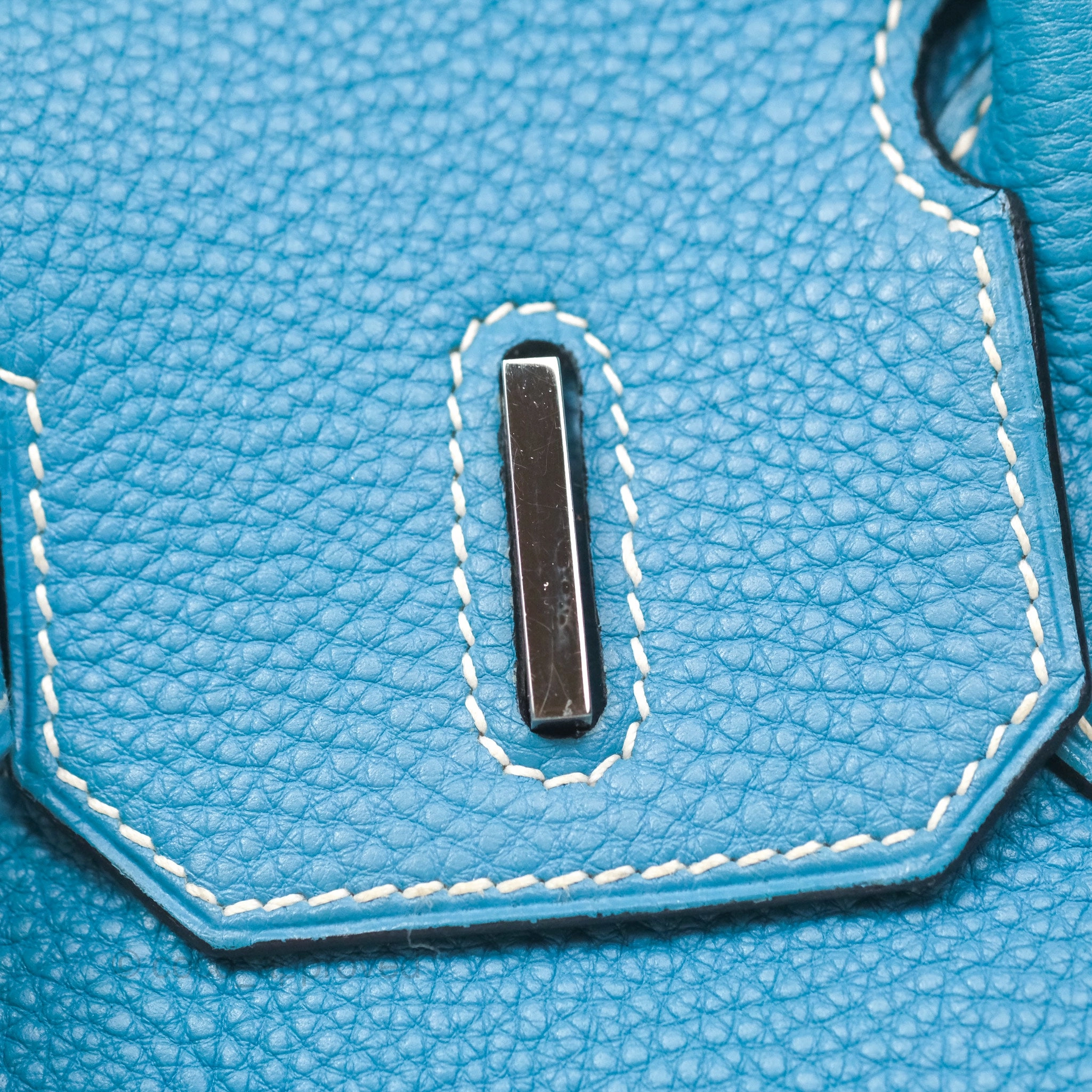 Herms Birkin 30 Blue Jean Togo Palladium Hardware