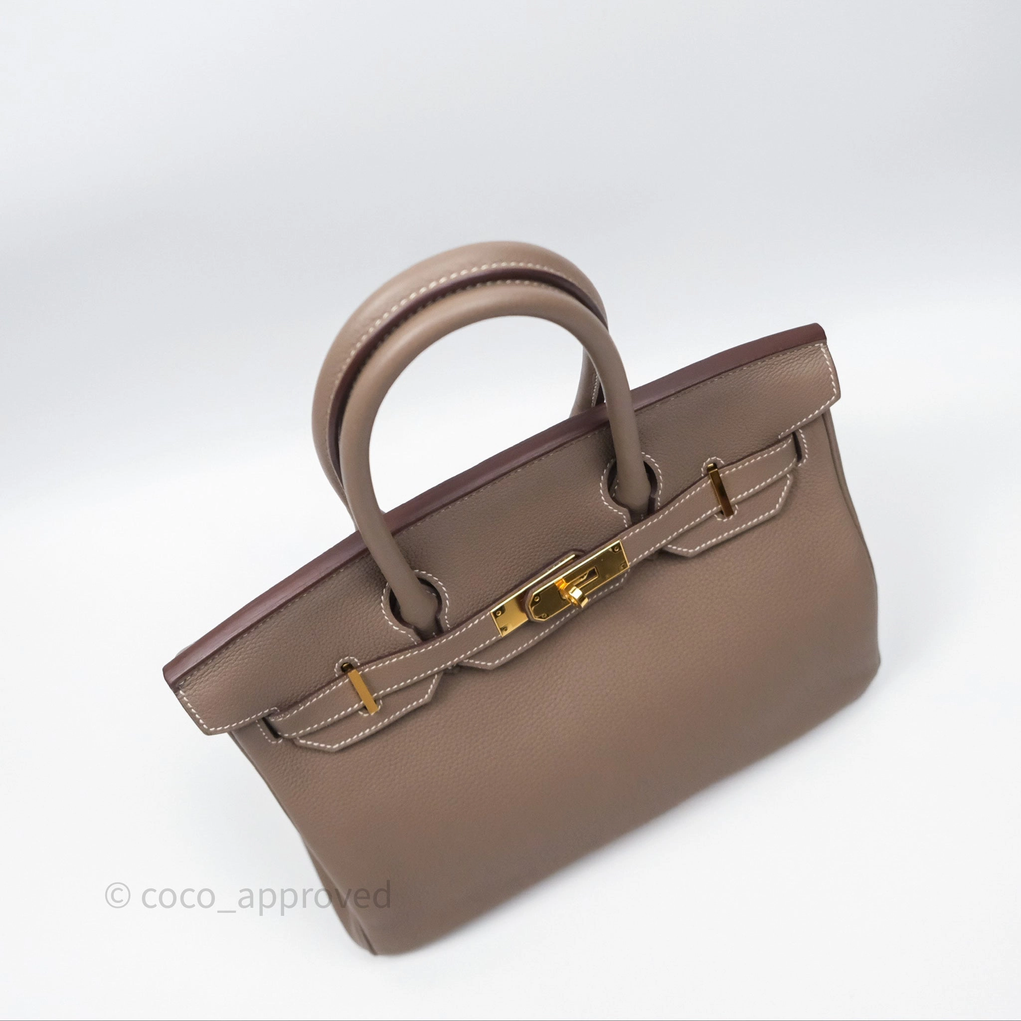 Herms Birkin 30 Etoupe 18 Togo Gold Hardware