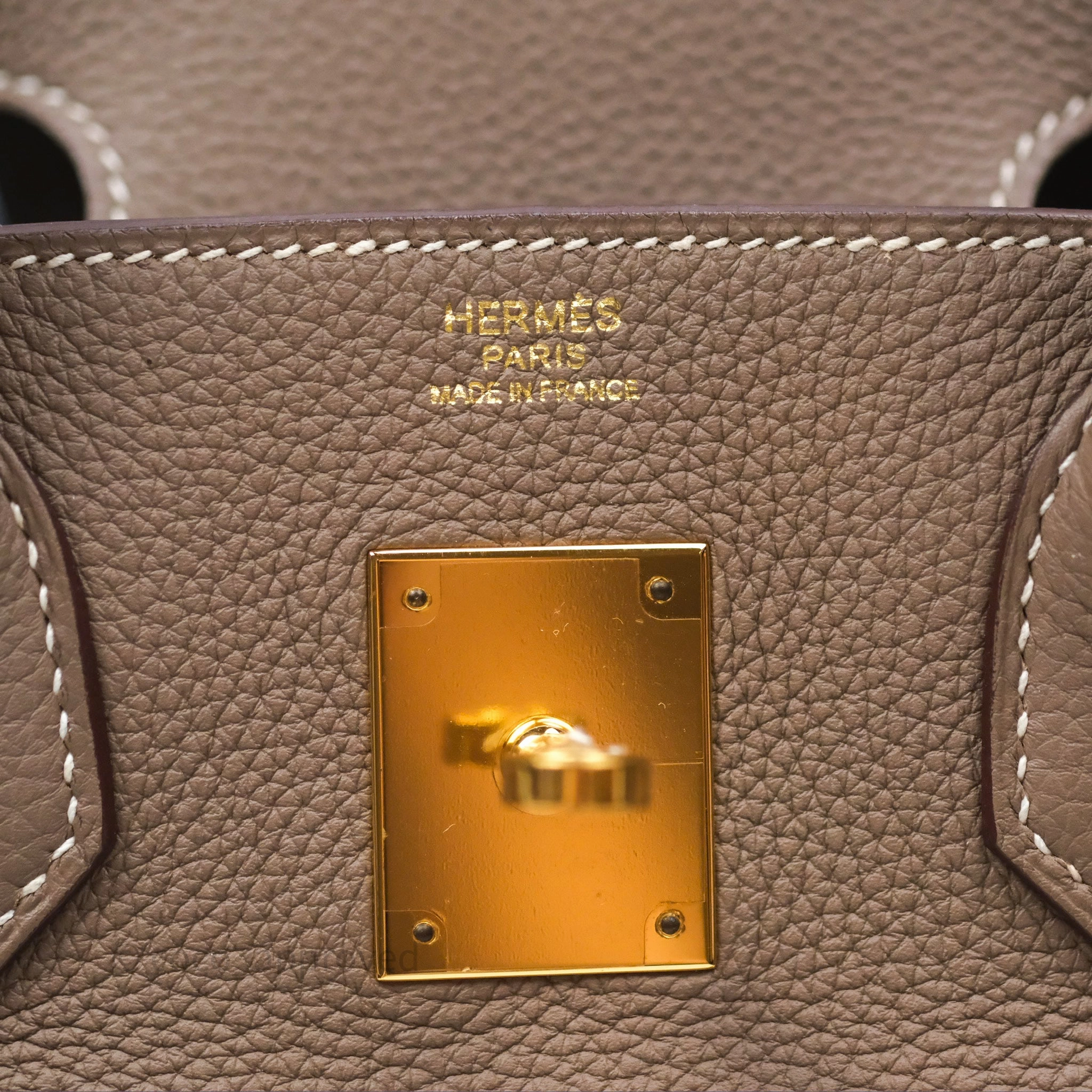 Herms Birkin 30 Etoupe 18 Togo Gold Hardware