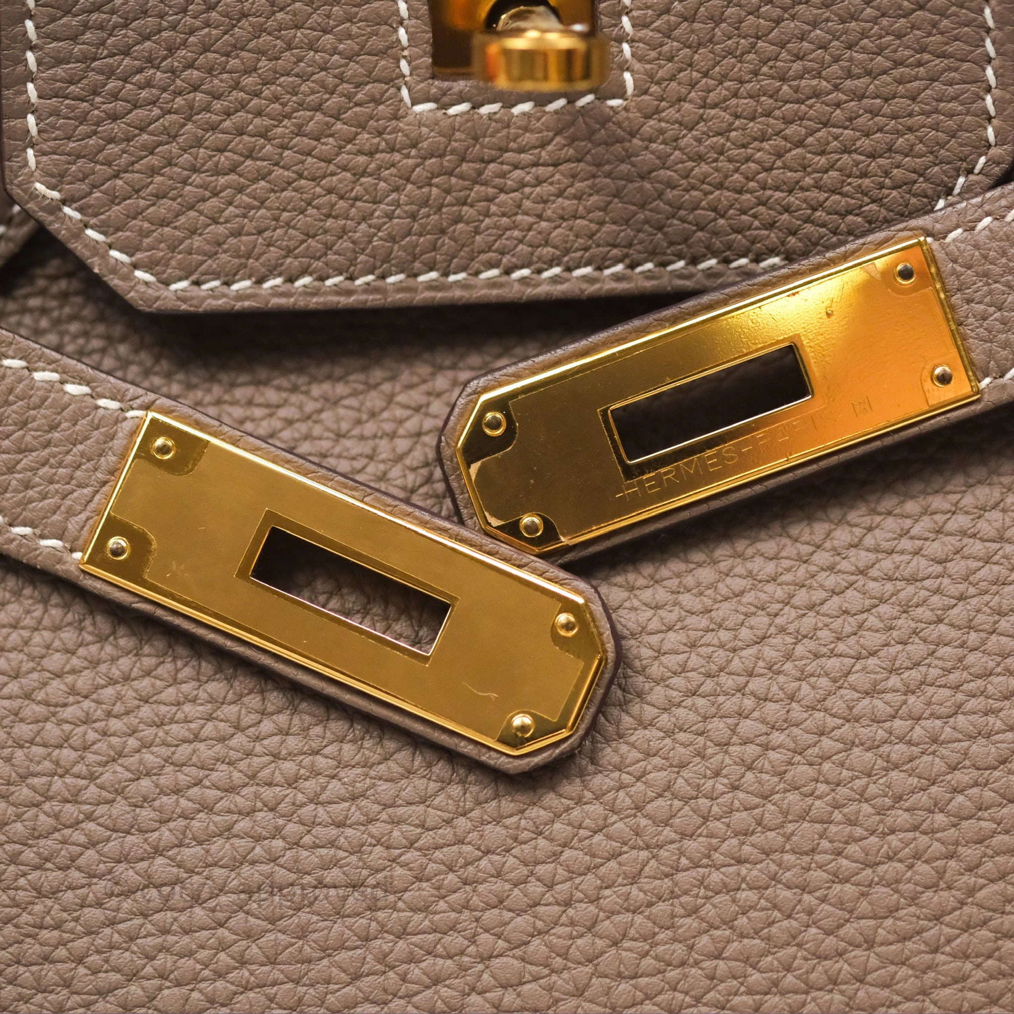 Herms Birkin 30 Etoupe 18 Togo Gold Hardware