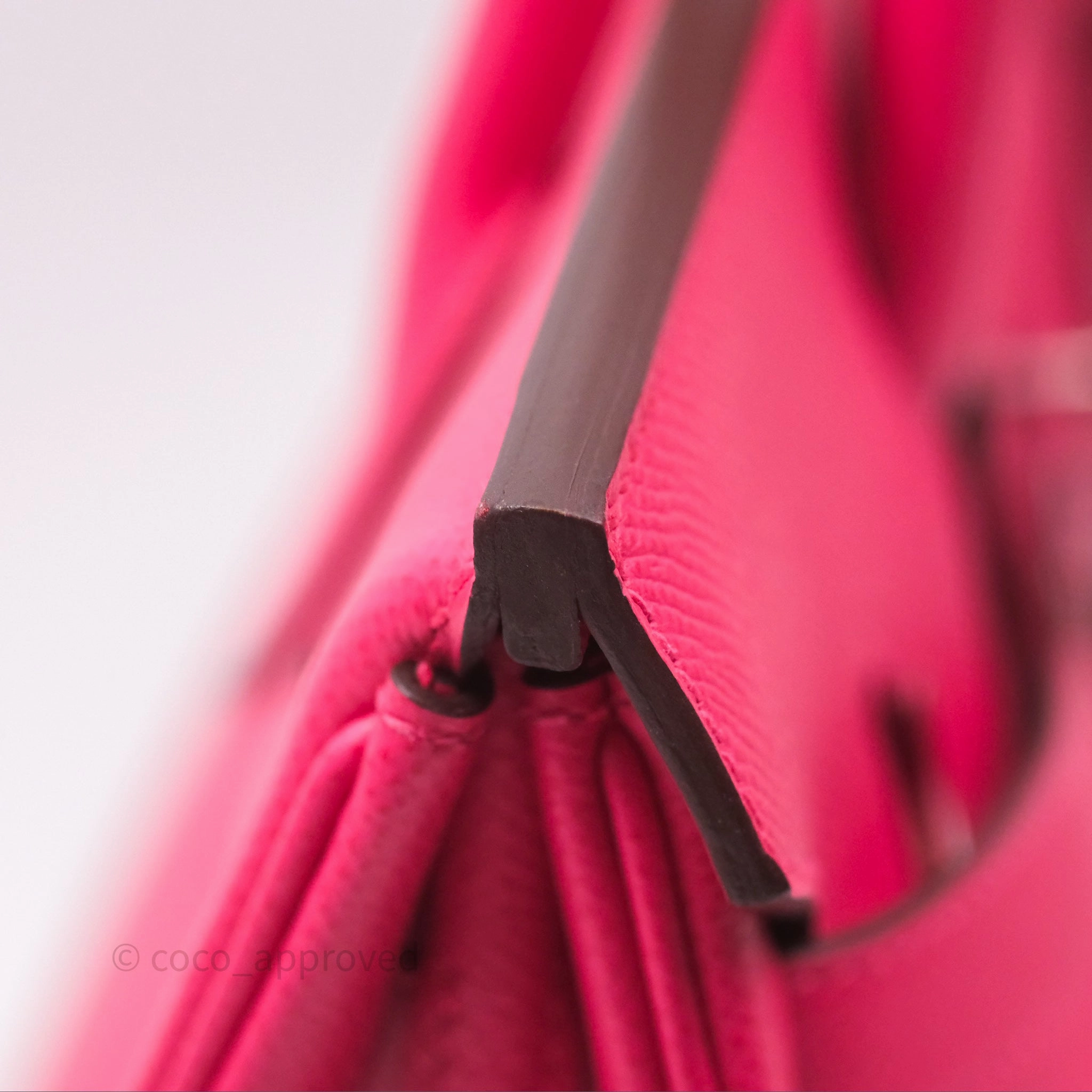 Herms Birkin 30 Framboise 90 Epsom Palladium Hardware