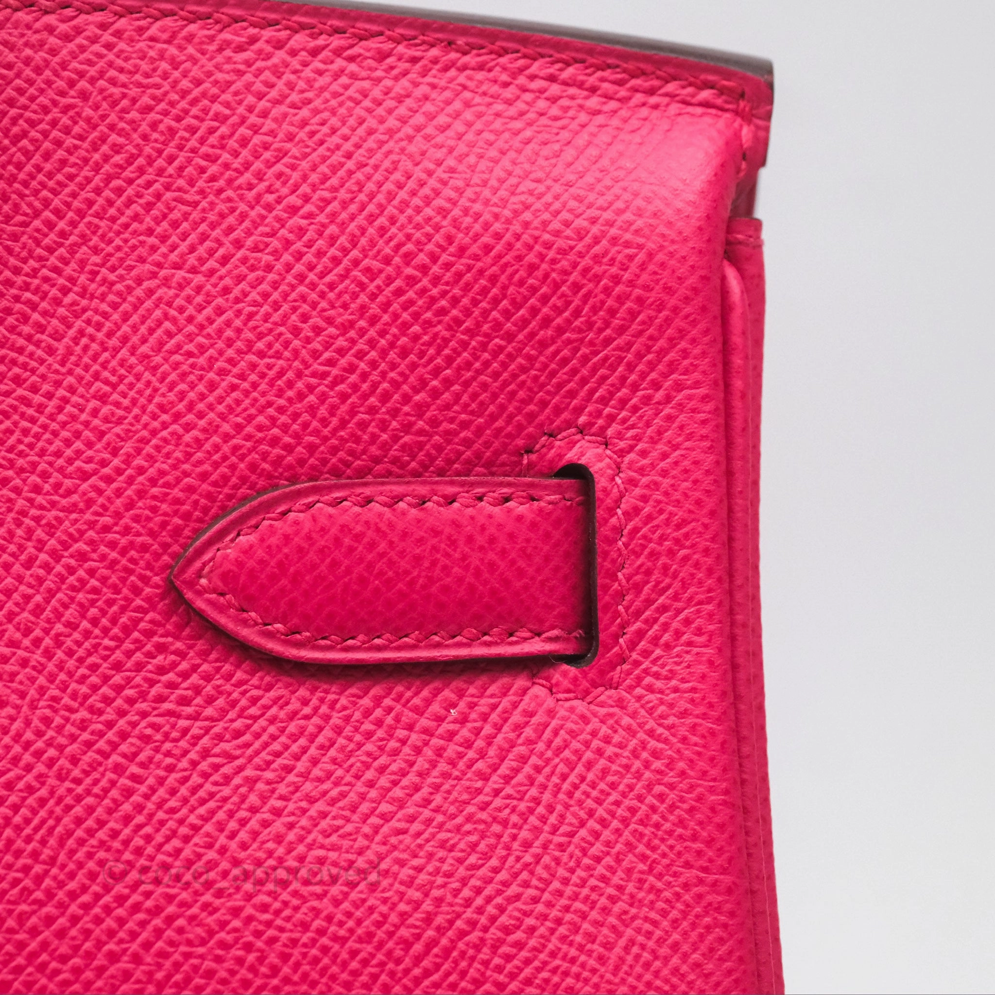 Herms Birkin 30 Framboise 90 Epsom Palladium Hardware