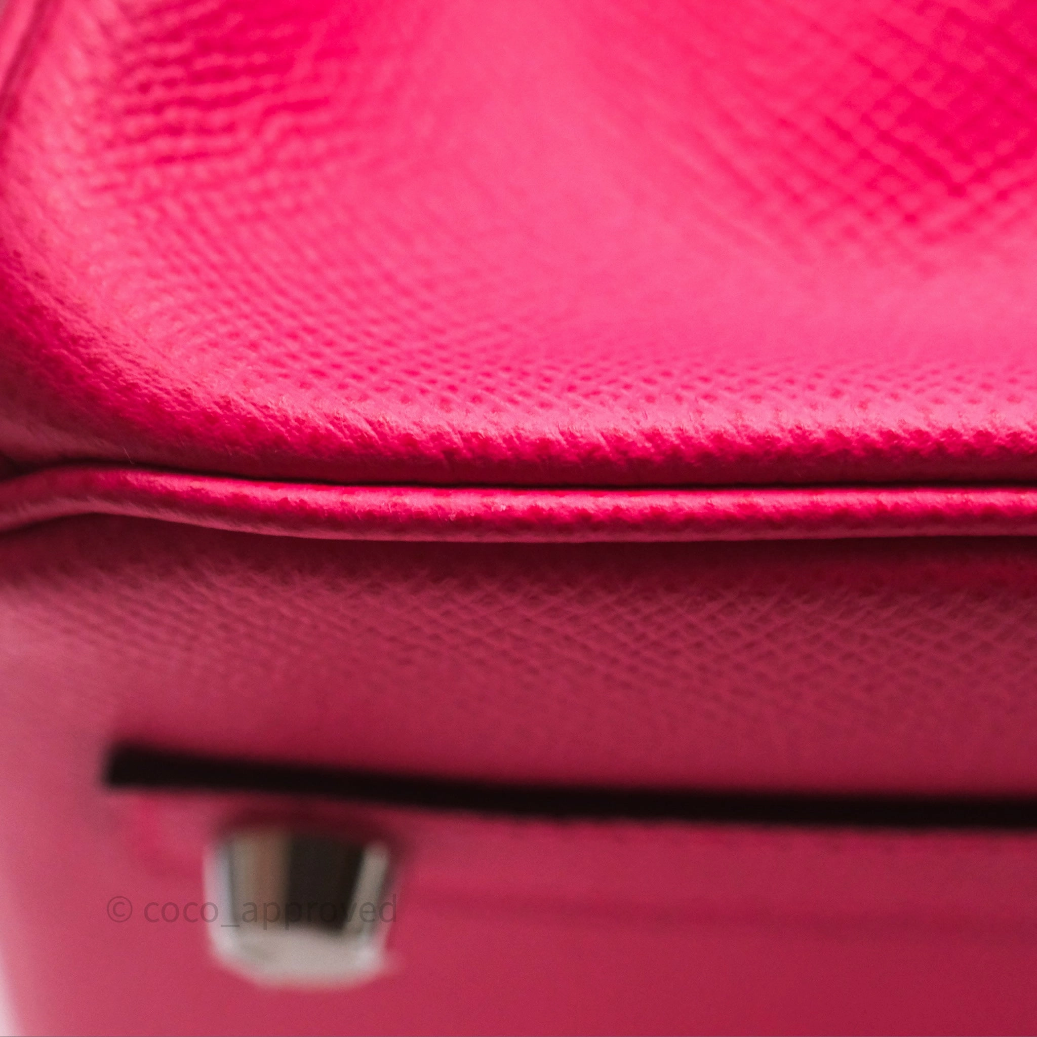 Herms Birkin 30 Framboise 90 Epsom Palladium Hardware