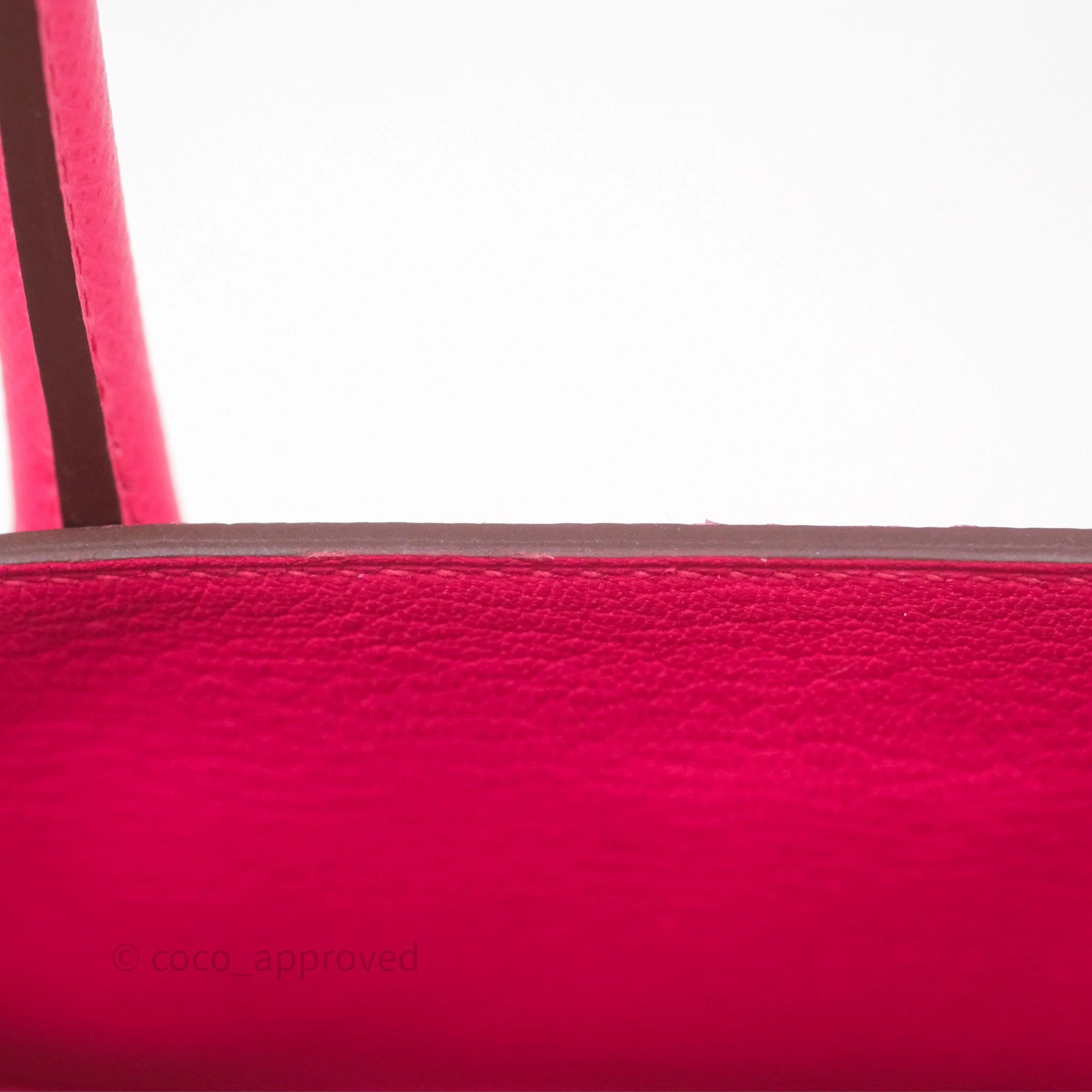 Herms Birkin 30 Framboise 90 Epsom Palladium Hardware