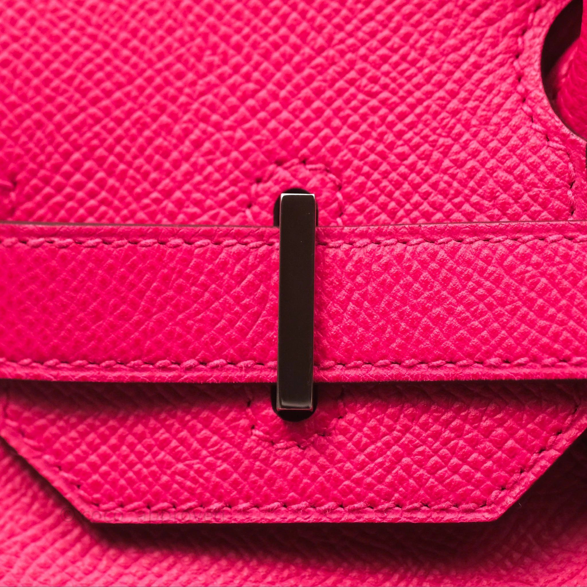 Herms Birkin 30 Framboise 90 Epsom Palladium Hardware