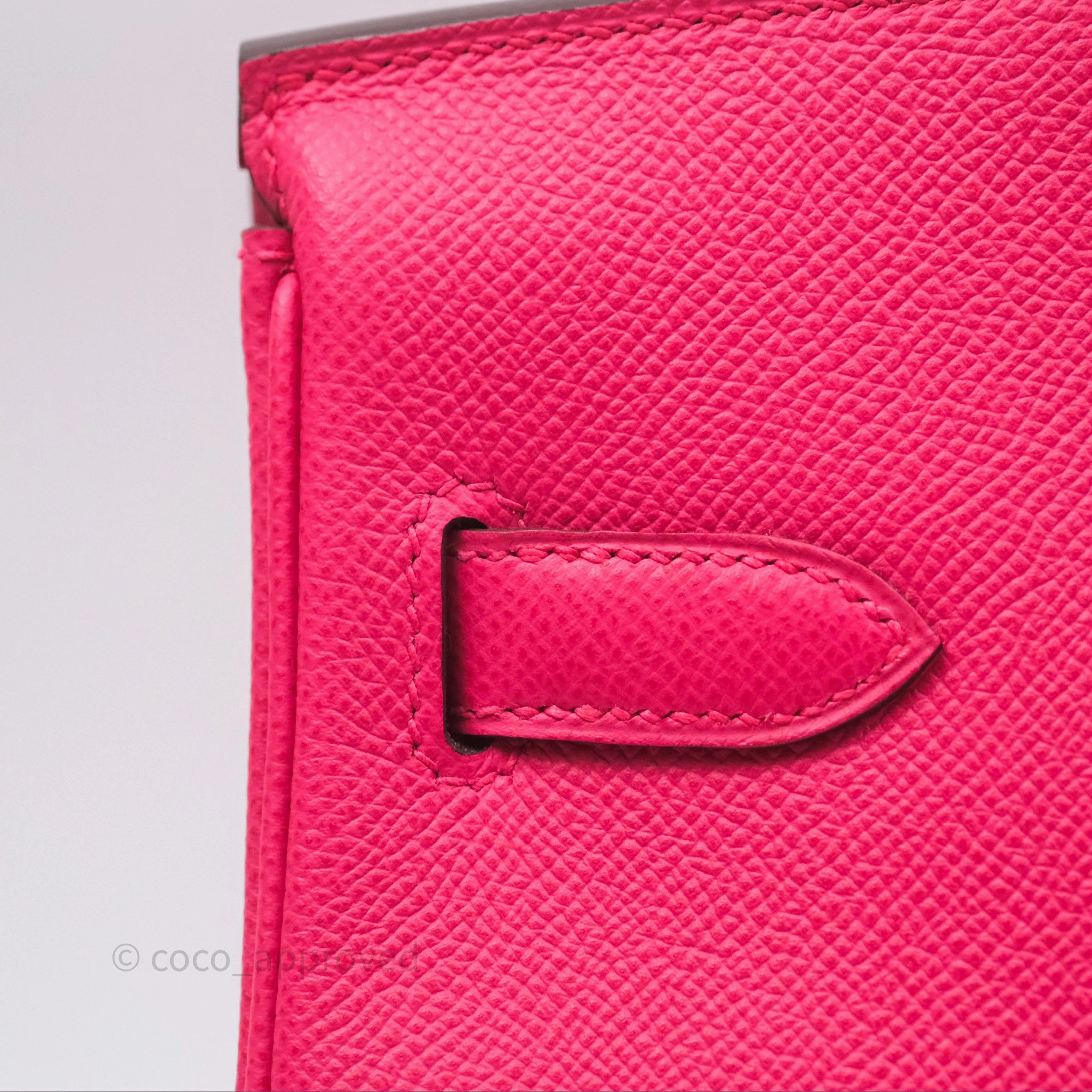 Herms Birkin 30 Framboise 90 Epsom Palladium Hardware