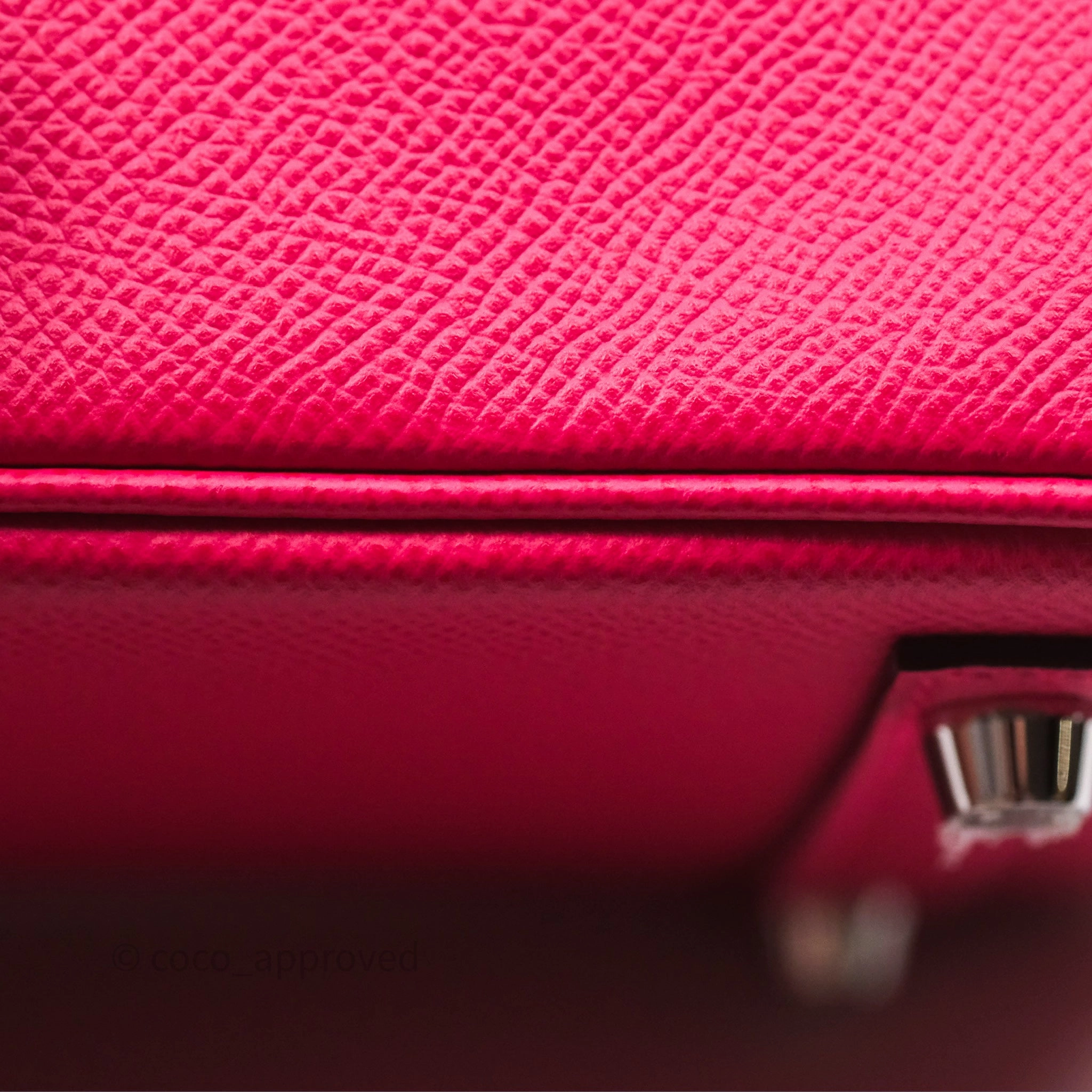 Herms Birkin 30 Framboise 90 Epsom Palladium Hardware