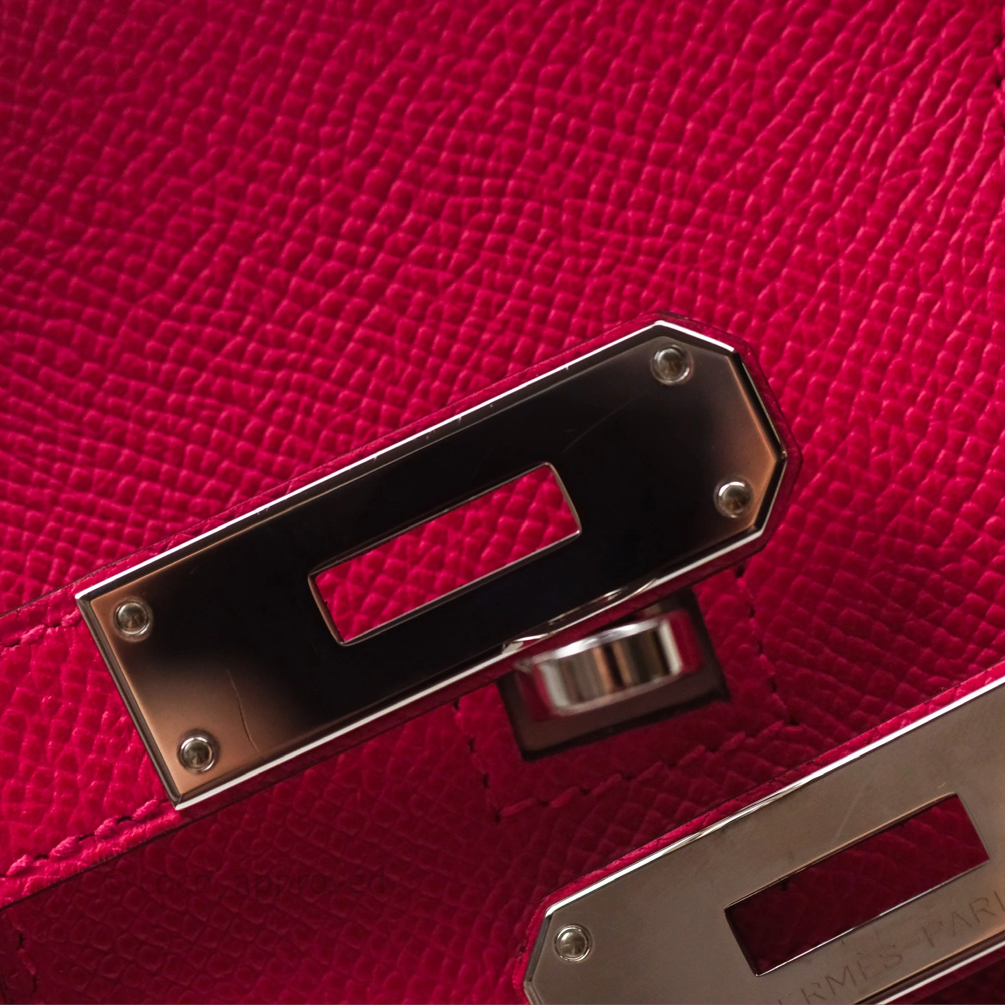 Herms Birkin 30 Framboise 90 Epsom Palladium Hardware