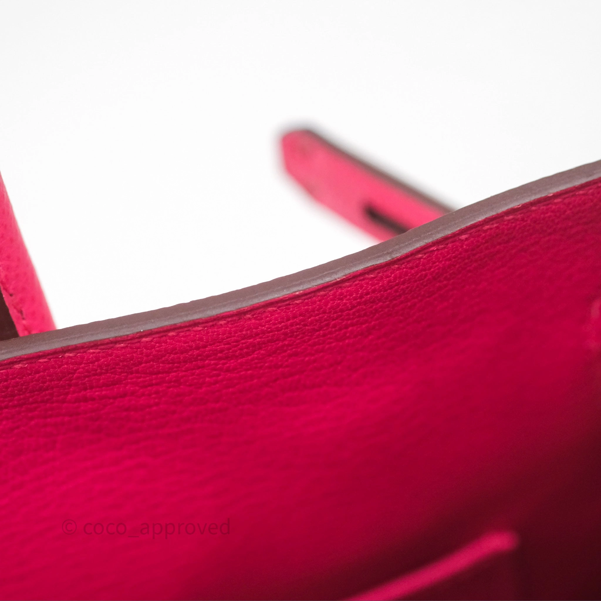 Herms Birkin 30 Framboise 90 Epsom Palladium Hardware