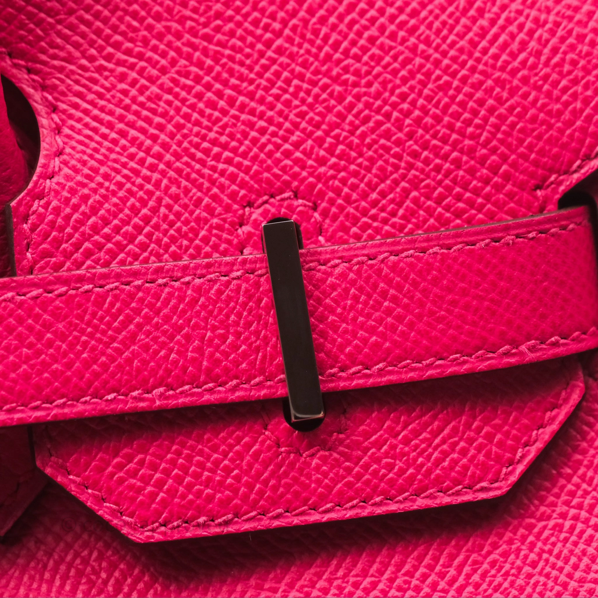 Herms Birkin 30 Framboise 90 Epsom Palladium Hardware