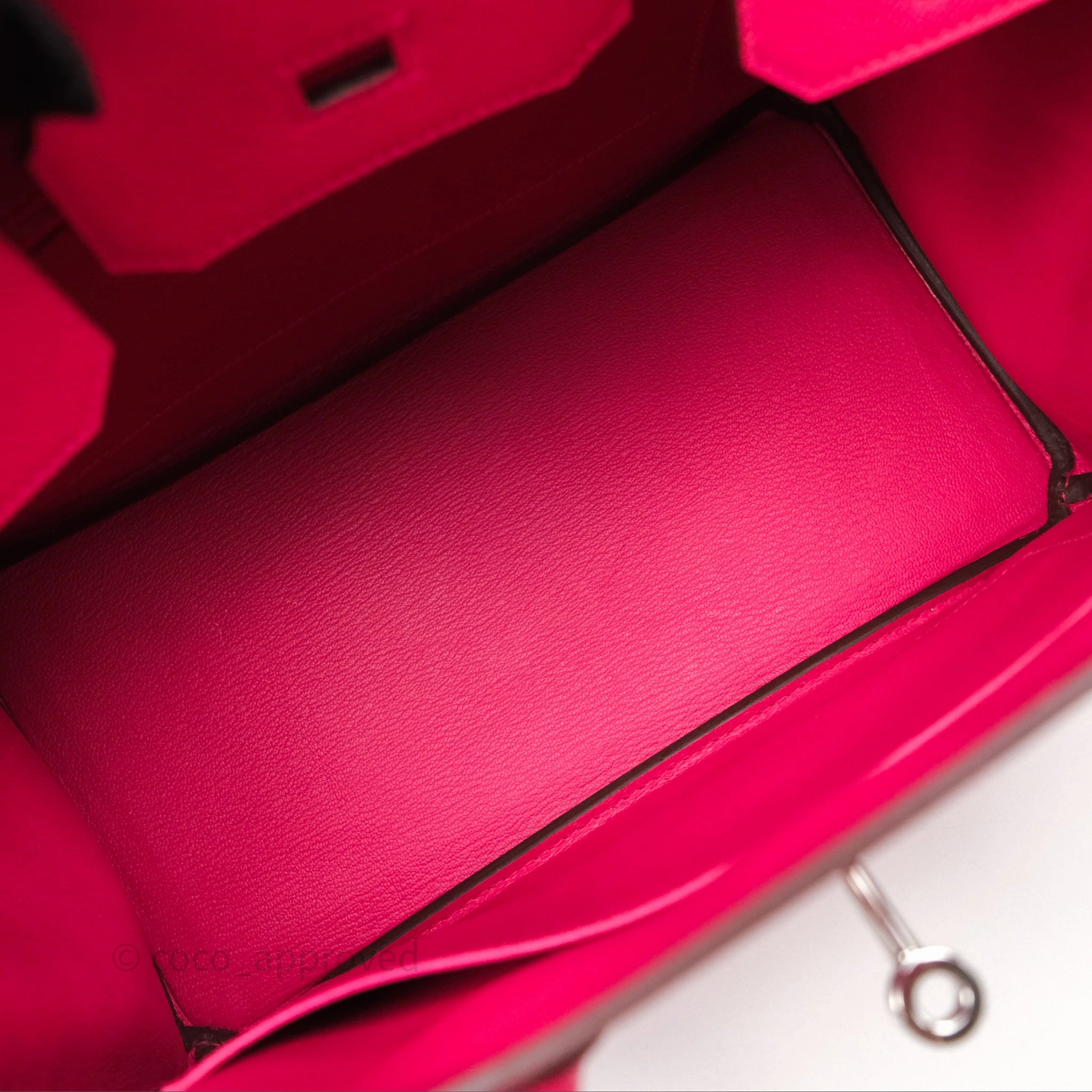 Herms Birkin 30 Framboise 90 Epsom Palladium Hardware