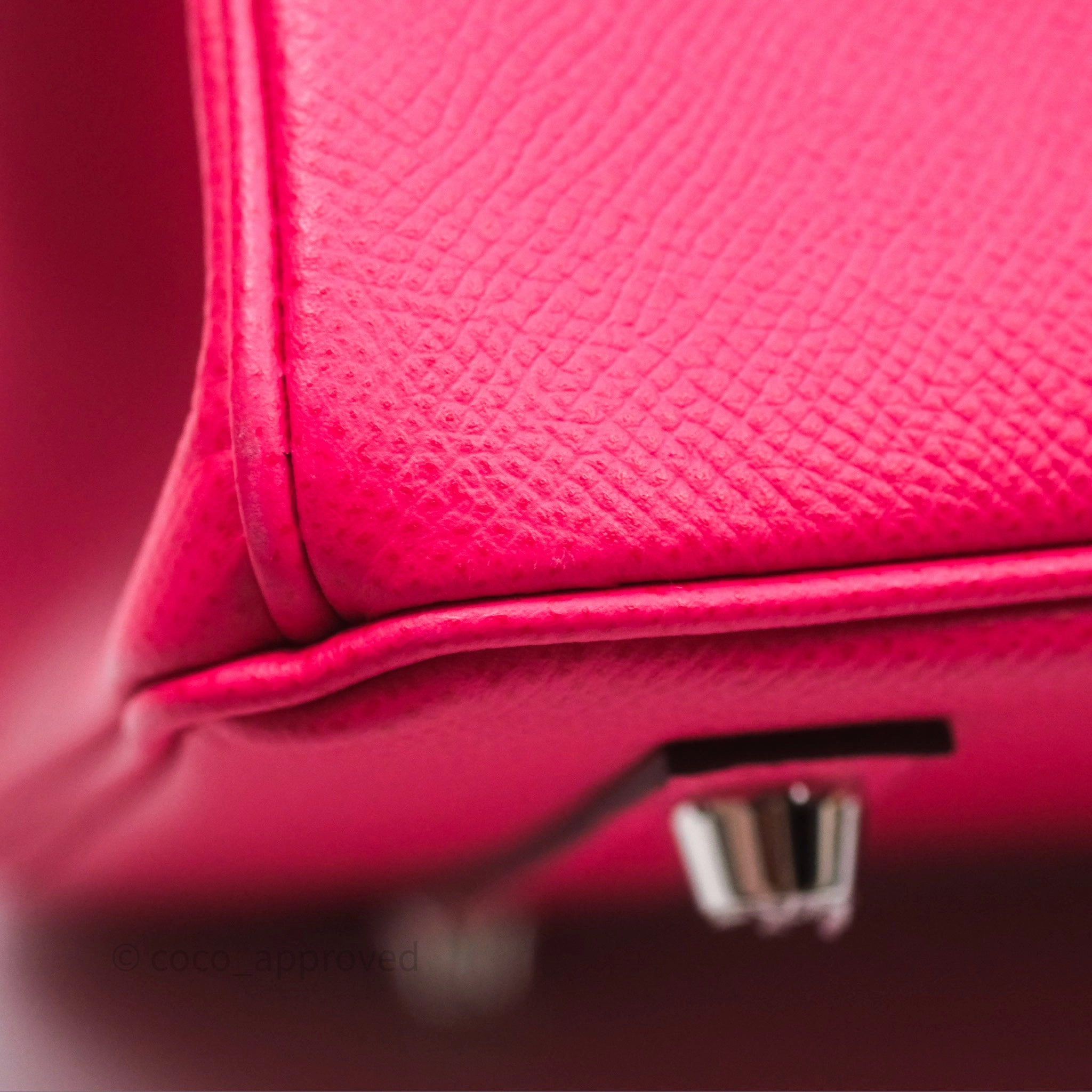 Herms Birkin 30 Framboise 90 Epsom Palladium Hardware