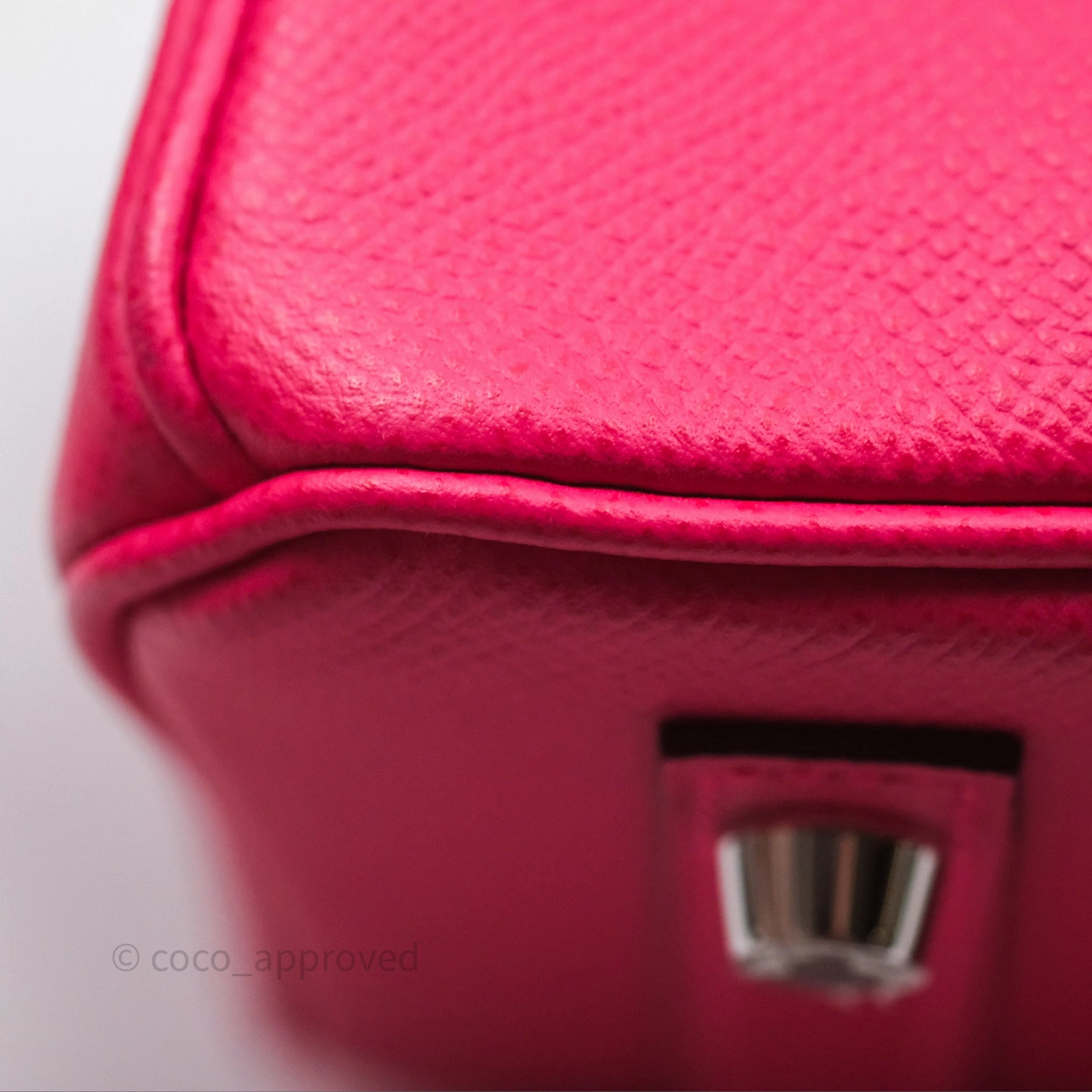 Herms Birkin 30 Framboise 90 Epsom Palladium Hardware