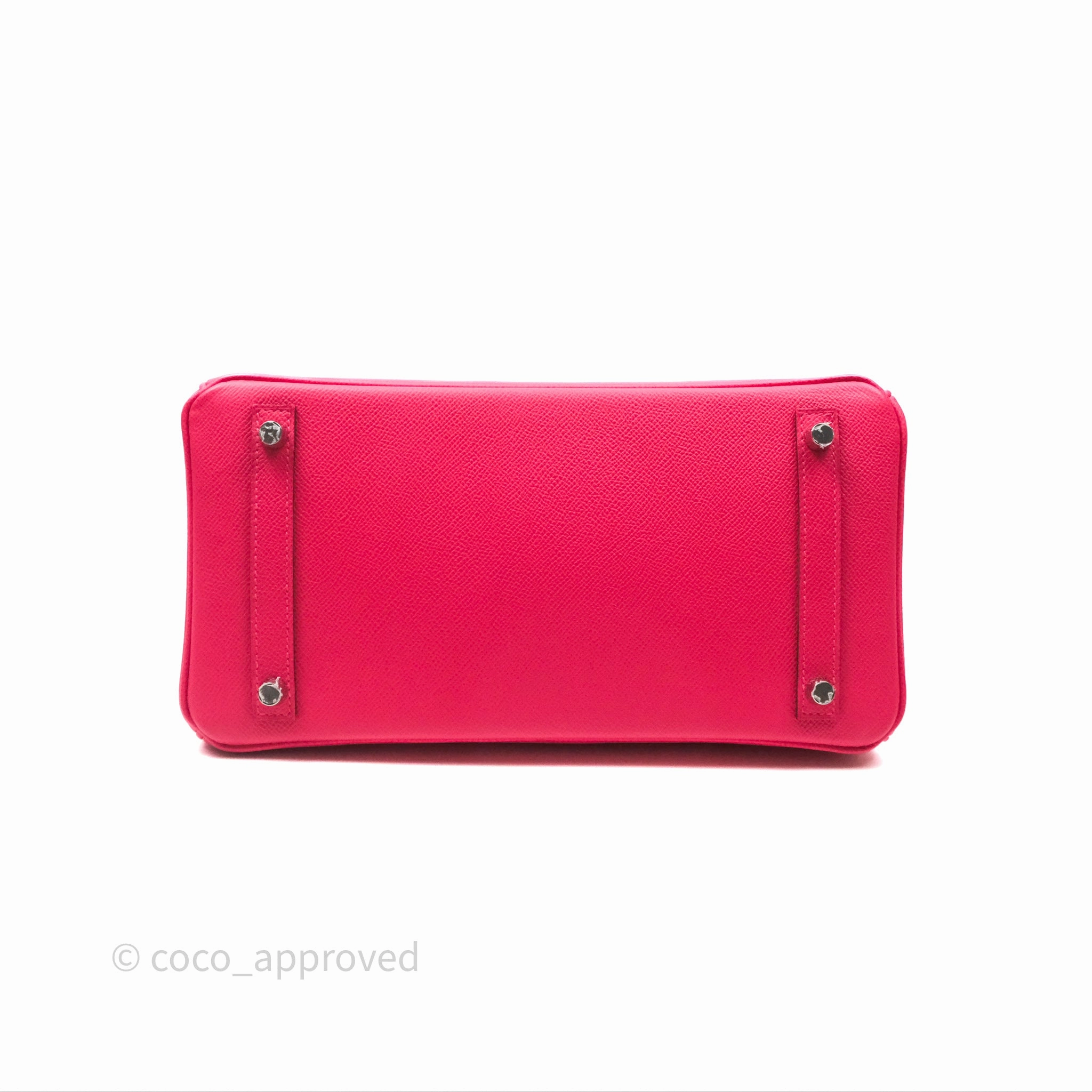 Herms Birkin 30 Framboise 90 Epsom Palladium Hardware