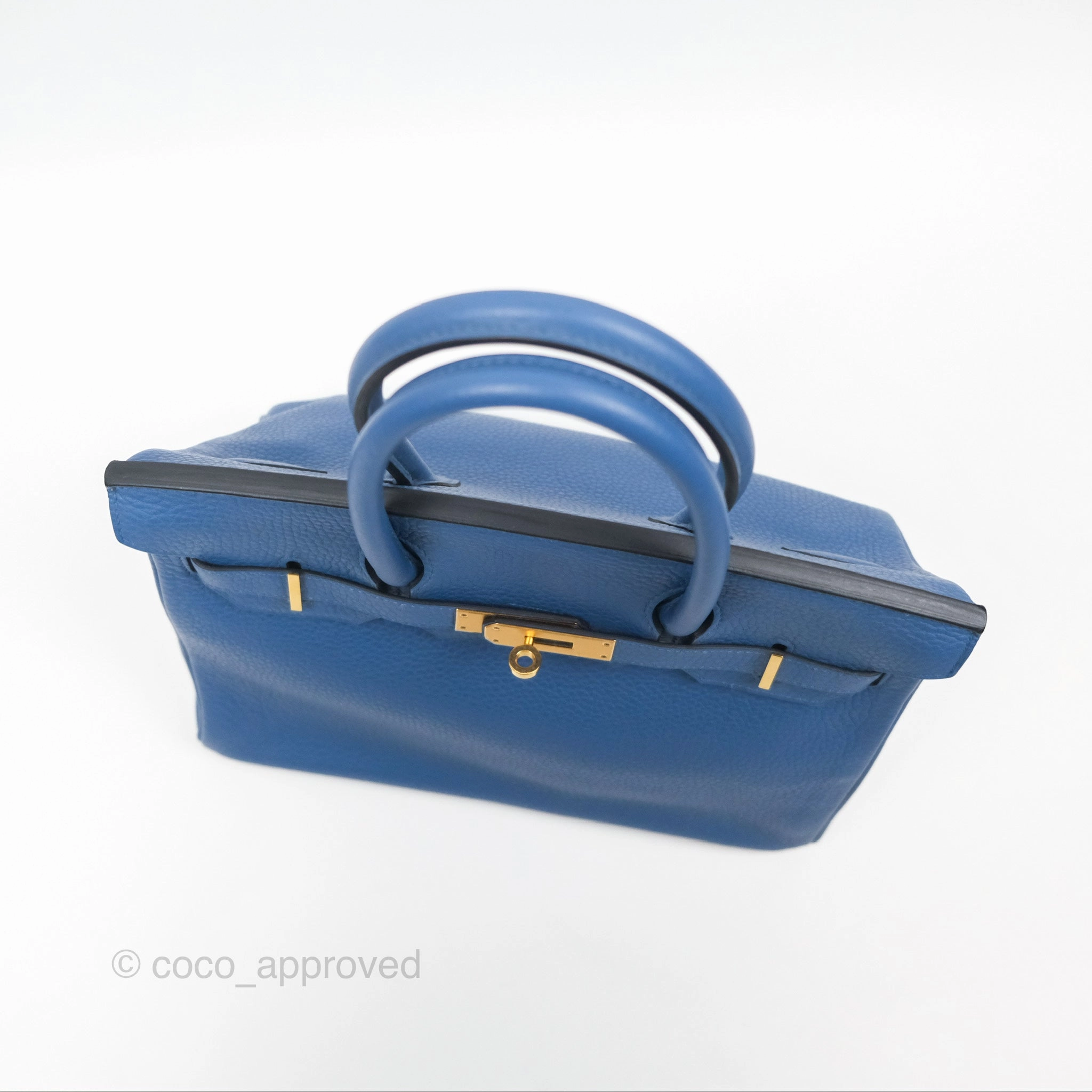 Herms Birkin 30 Mykonos Togo Gold Hardware