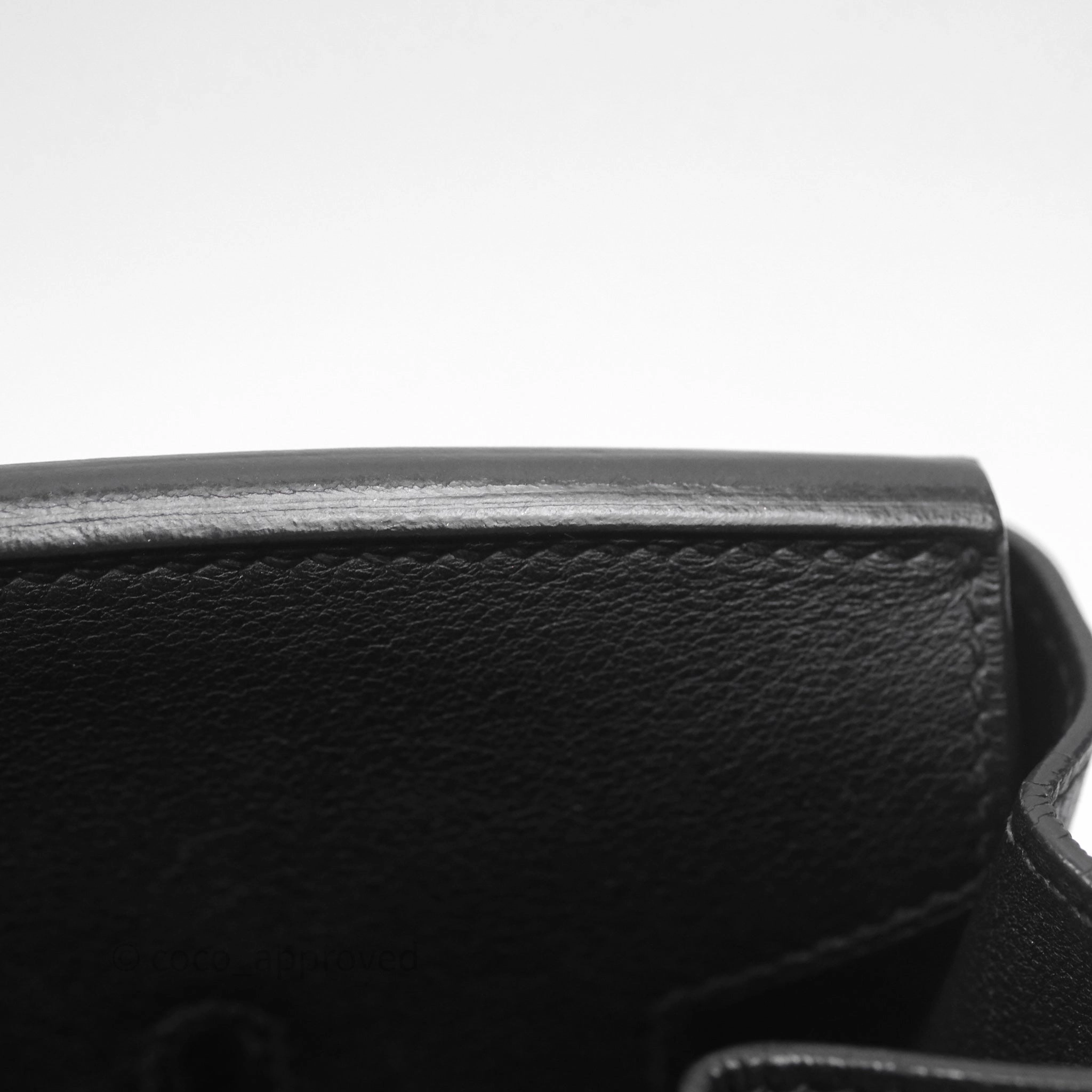 Herms Birkin 30 Noir 89 Evergrain Palladium Hardware