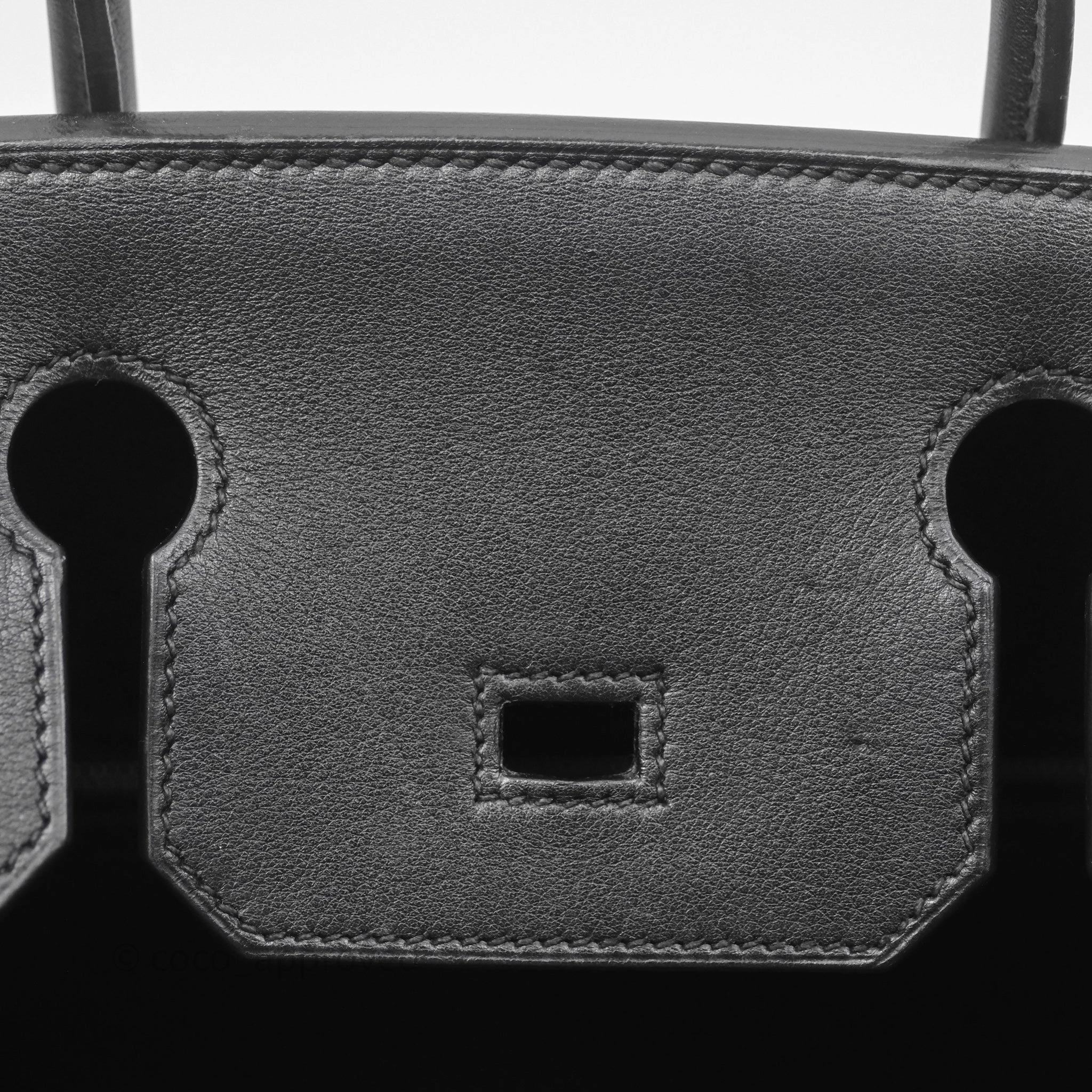 Herms Birkin 30 Noir 89 Evergrain Palladium Hardware