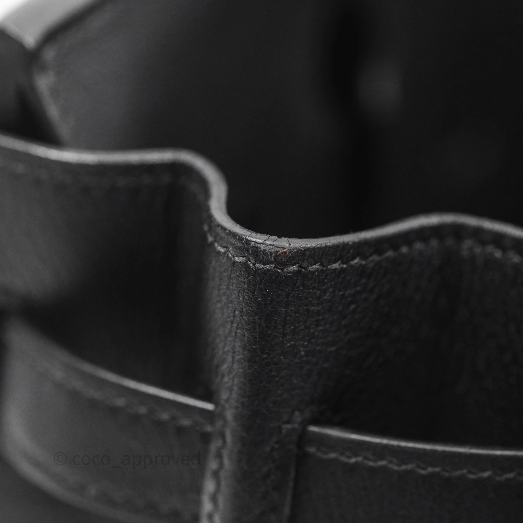 Herms Birkin 30 Noir 89 Evergrain Palladium Hardware