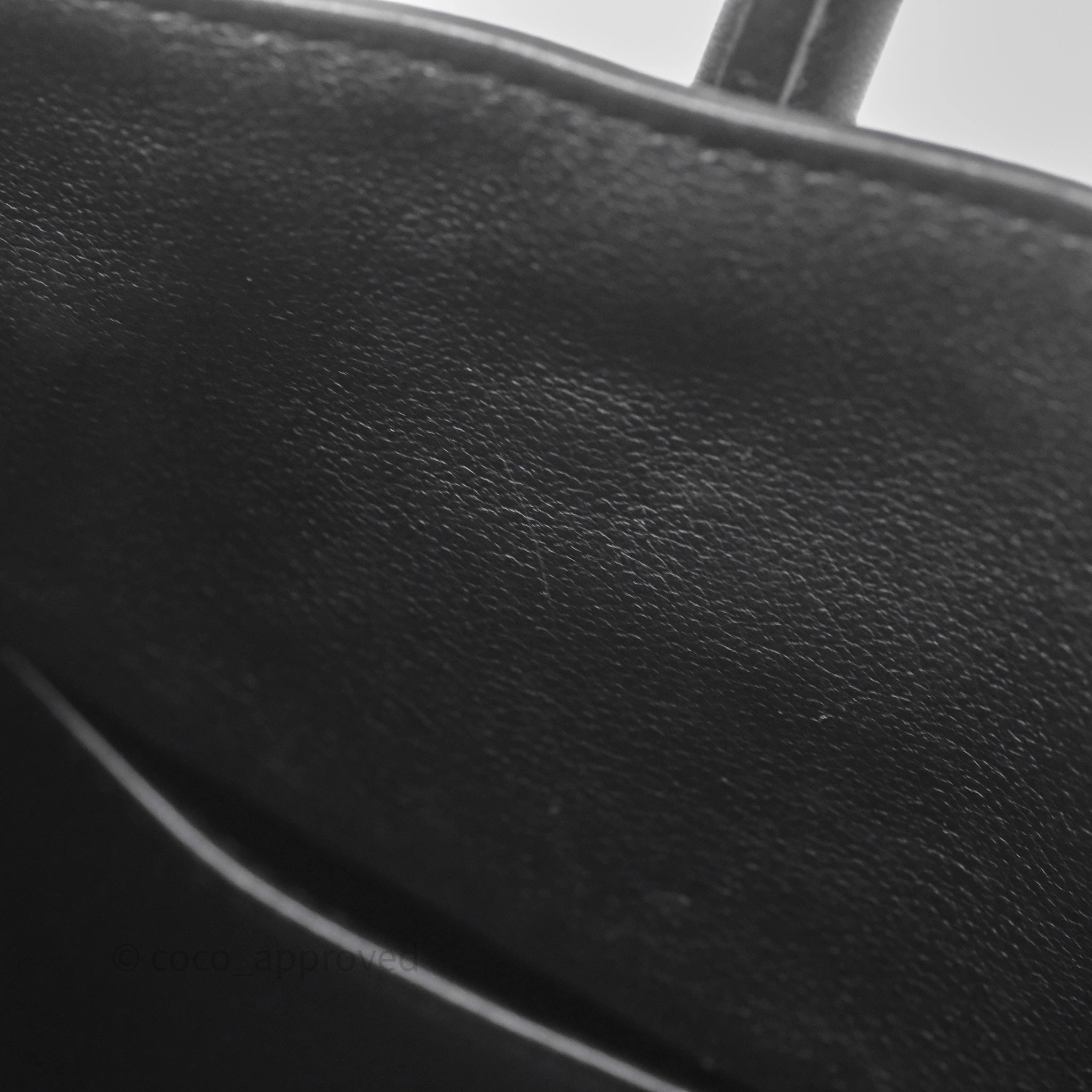Herms Birkin 30 Noir 89 Evergrain Palladium Hardware