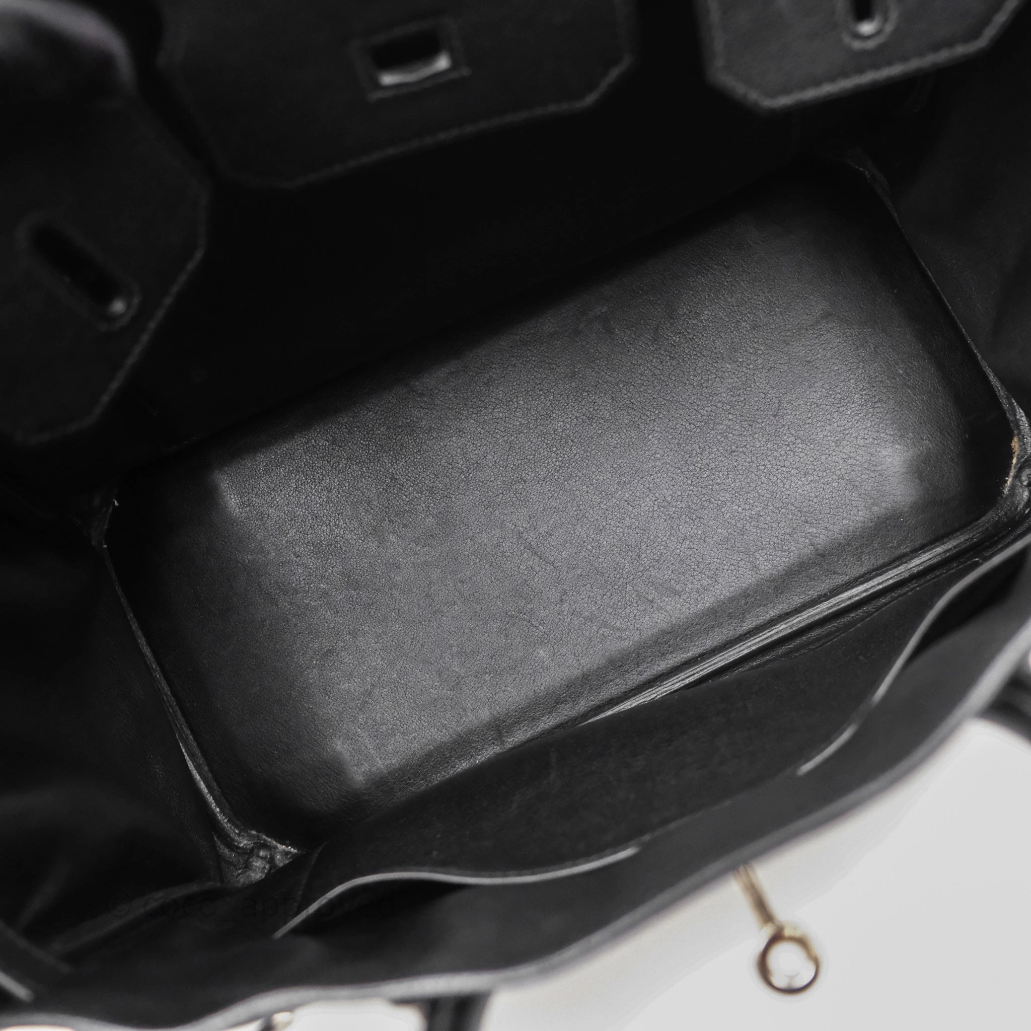 Herms Birkin 30 Noir 89 Evergrain Palladium Hardware