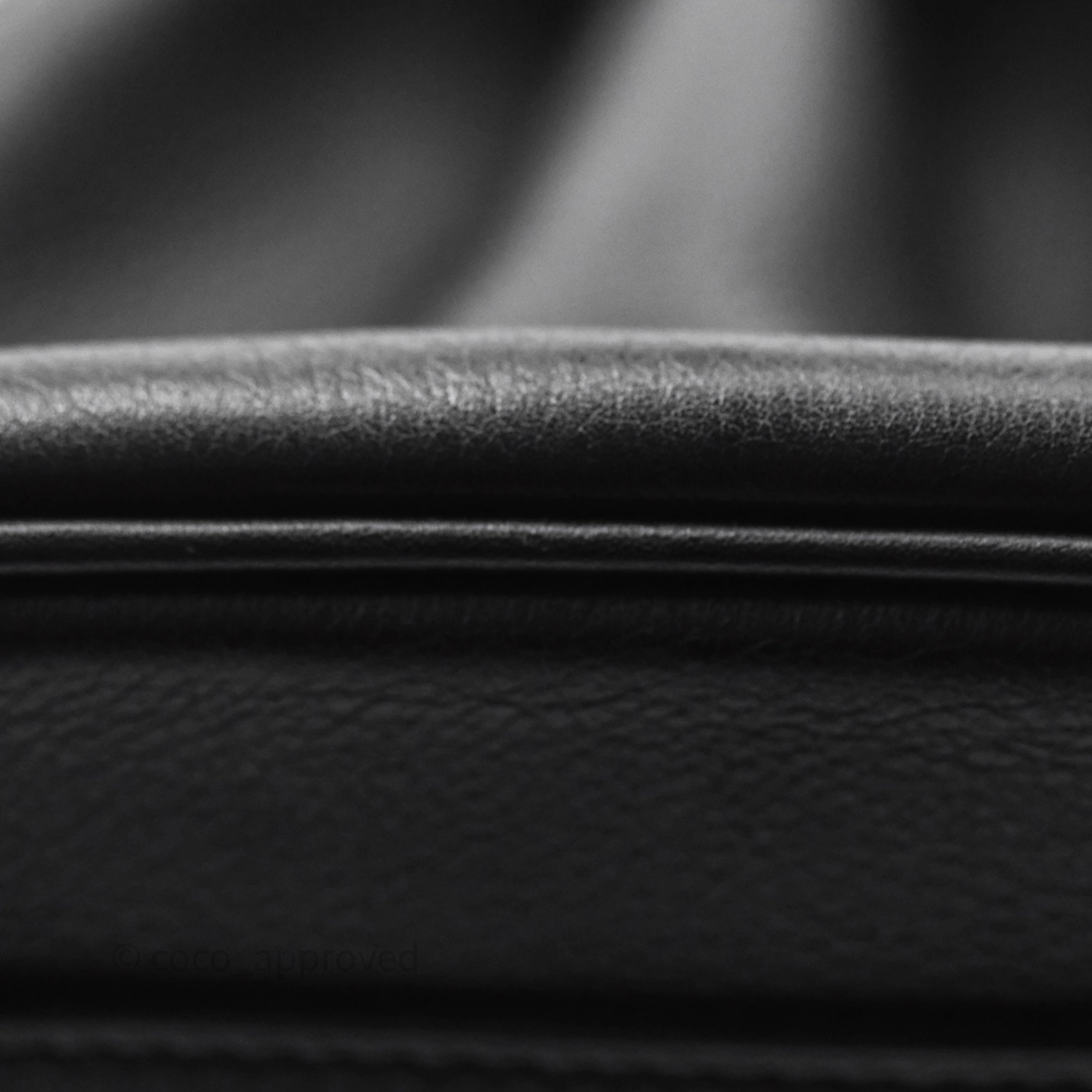 Herms Birkin 30 Noir 89 Evergrain Palladium Hardware