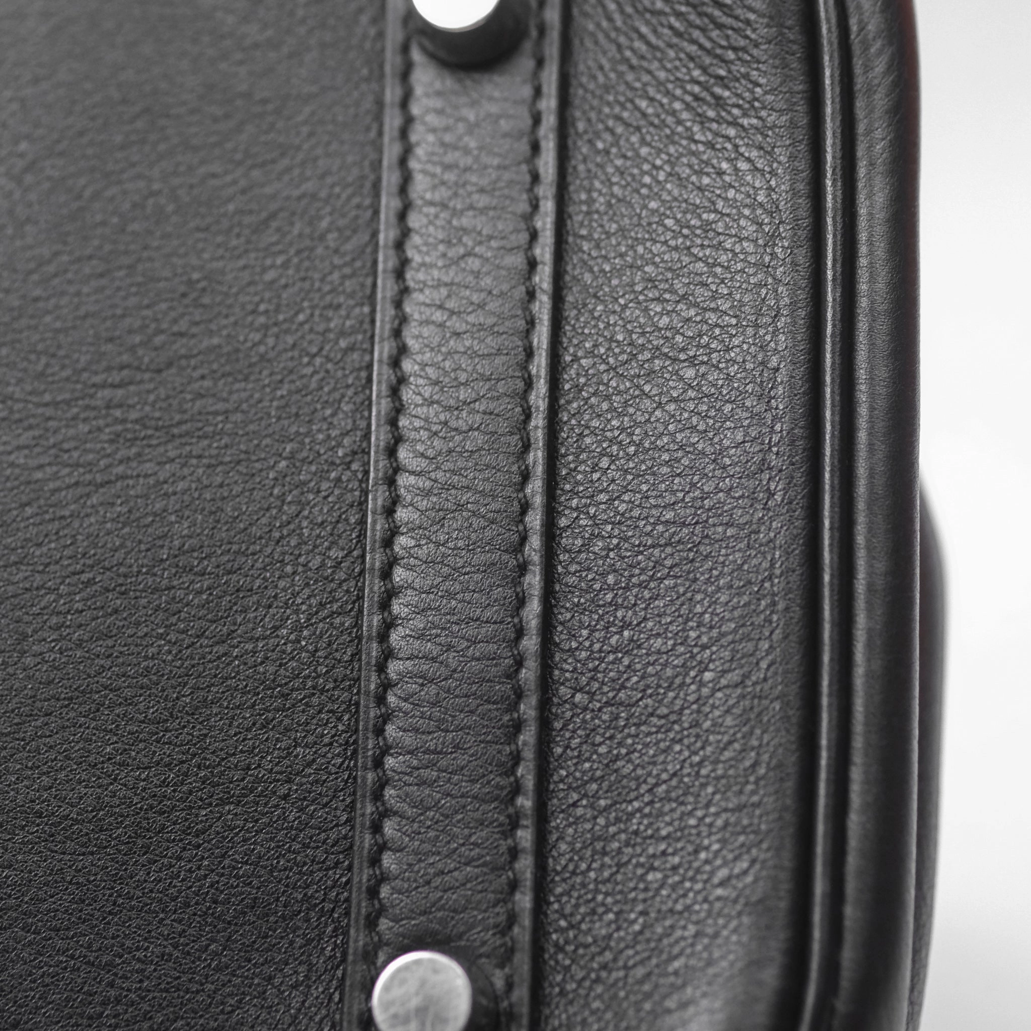 Herms Birkin 30 Noir 89 Evergrain Palladium Hardware