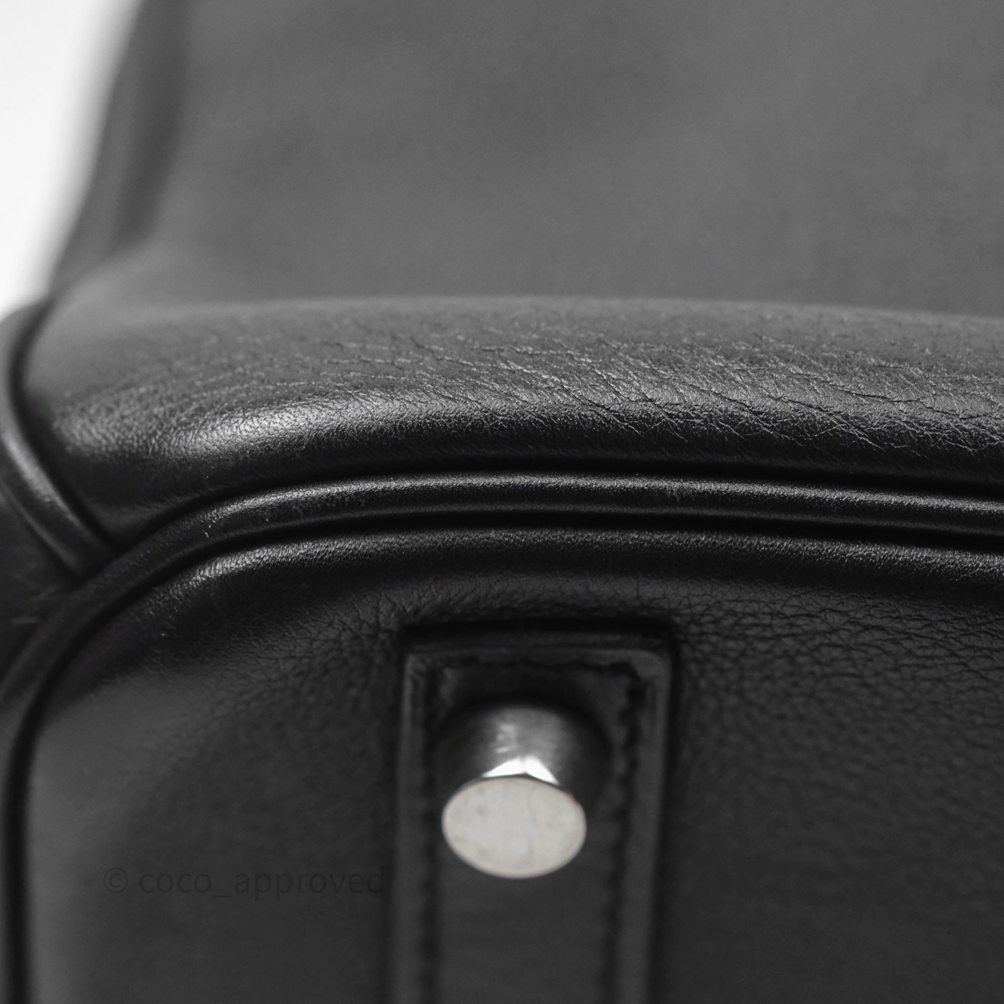 Herms Birkin 30 Noir 89 Evergrain Palladium Hardware