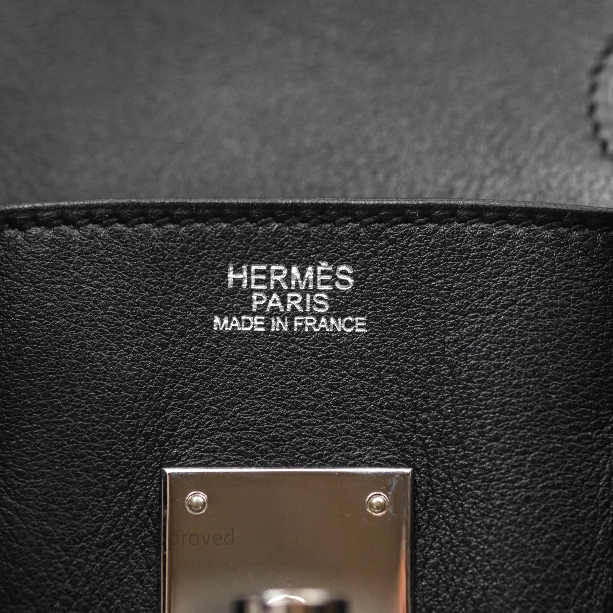 Herms Birkin 30 Noir 89 Evergrain Palladium Hardware