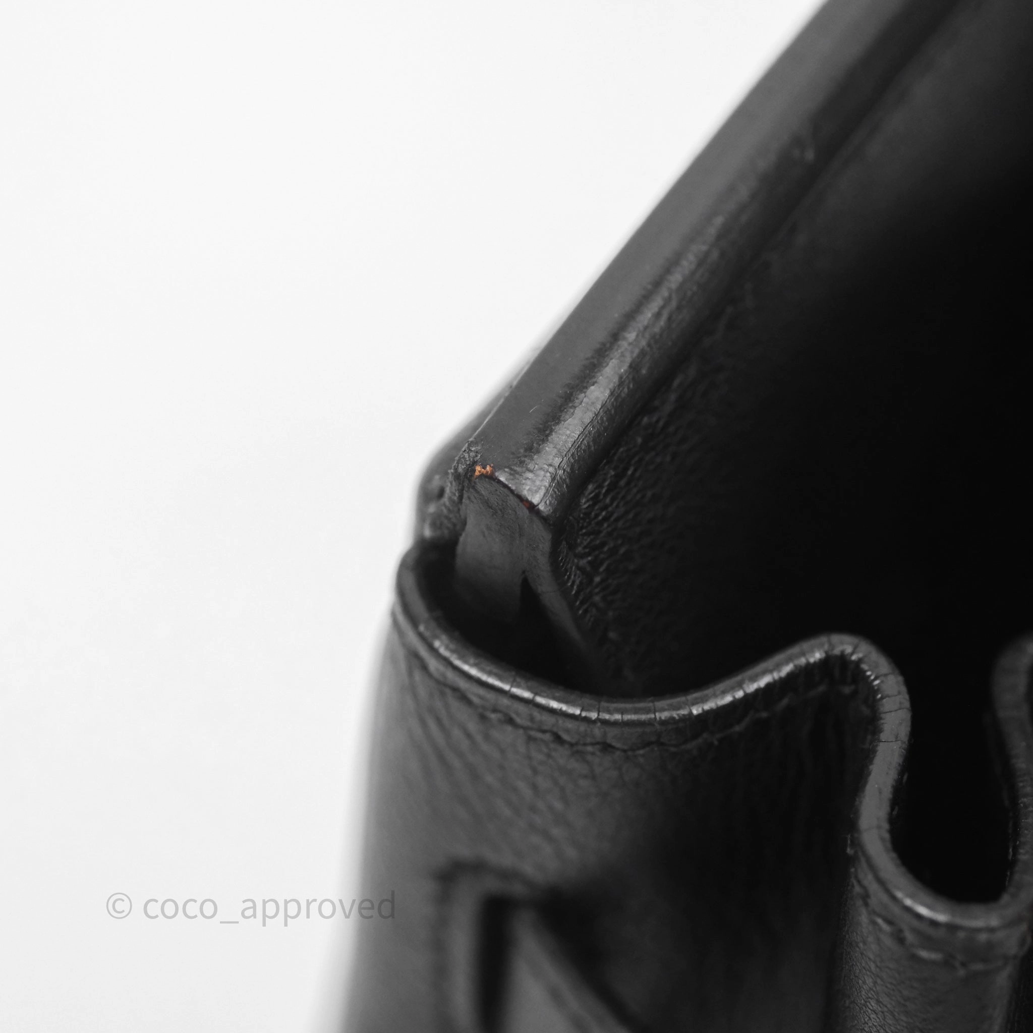 Herms Birkin 30 Noir 89 Evergrain Palladium Hardware