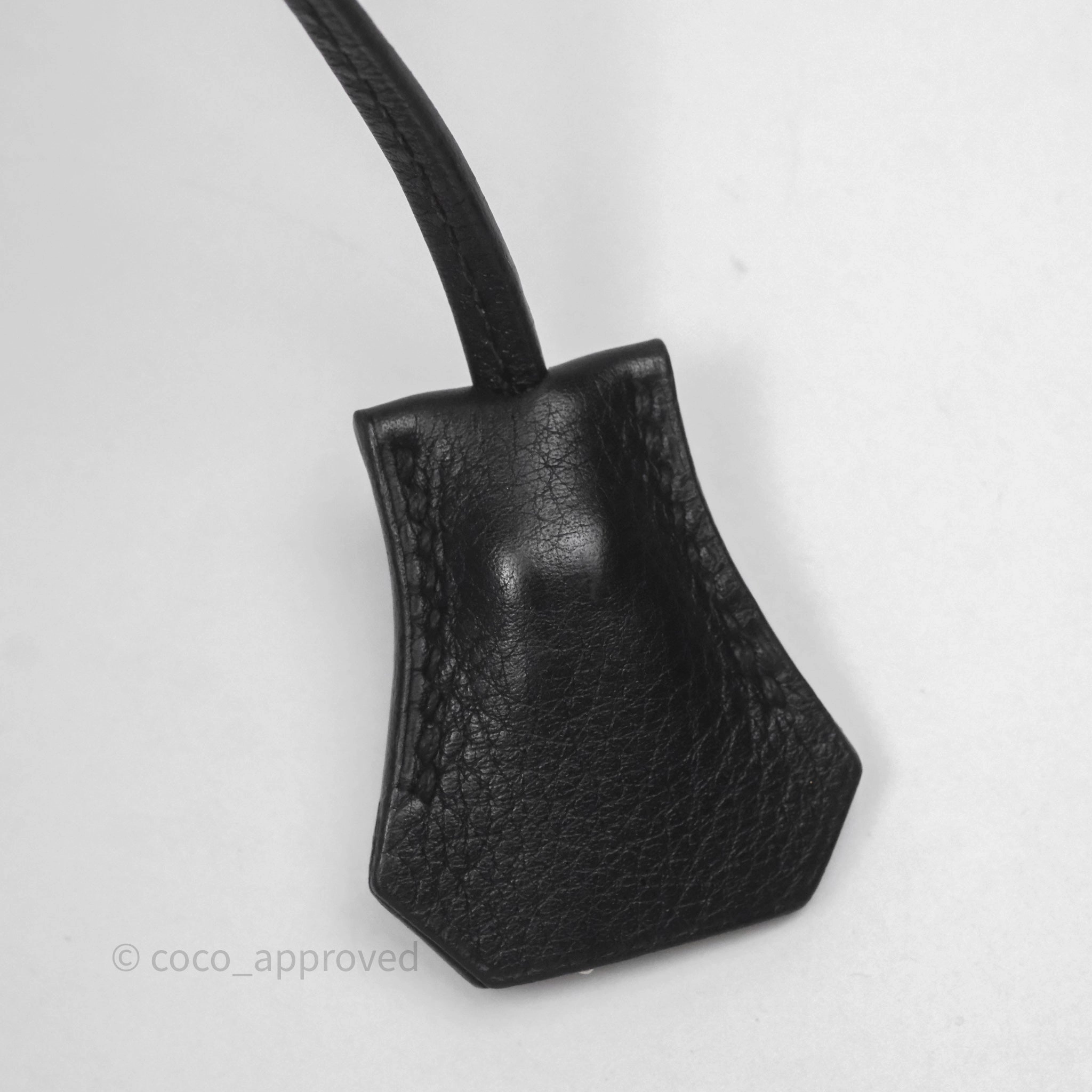 Herms Birkin 30 Noir 89 Evergrain Palladium Hardware