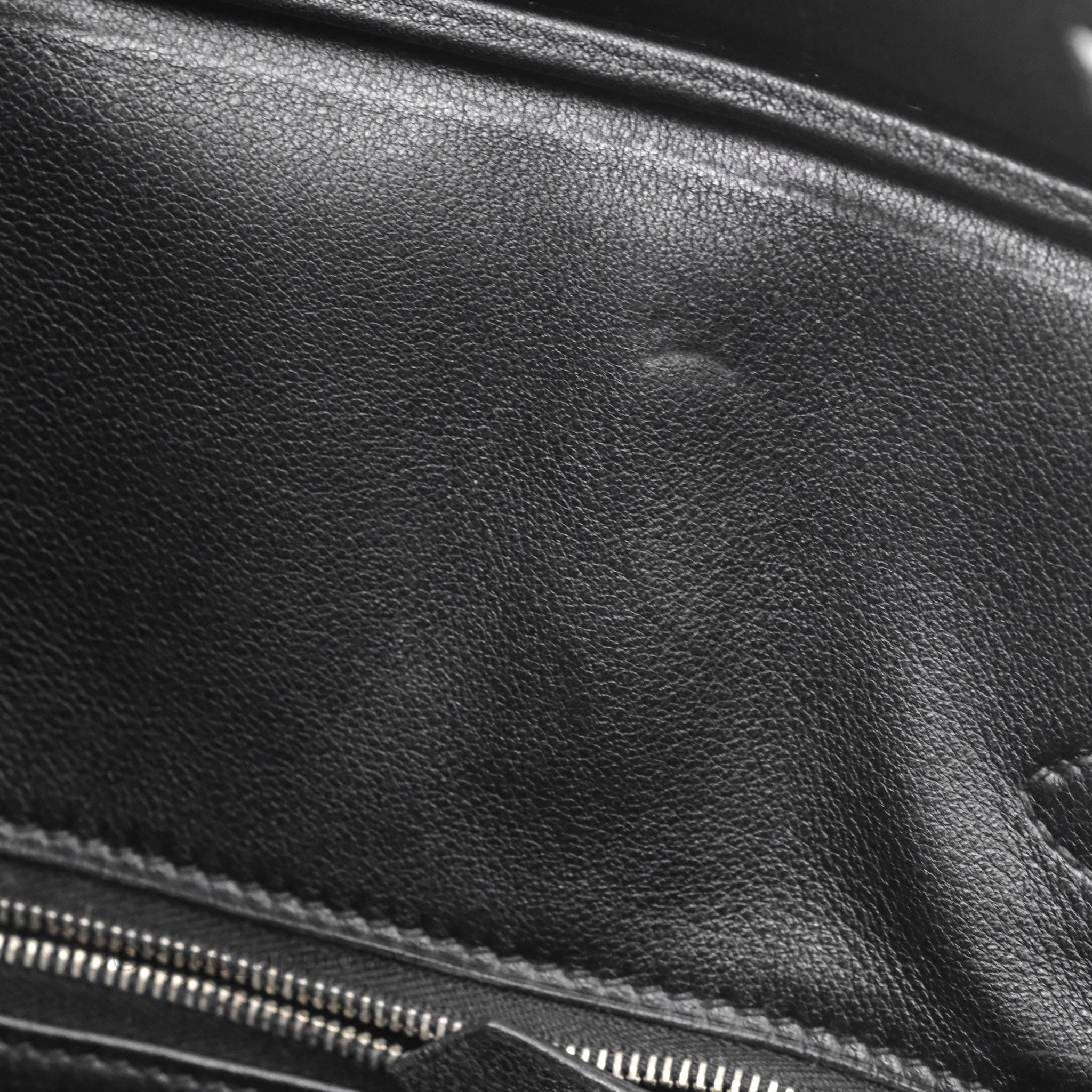 Herms Birkin 30 Noir 89 Evergrain Palladium Hardware